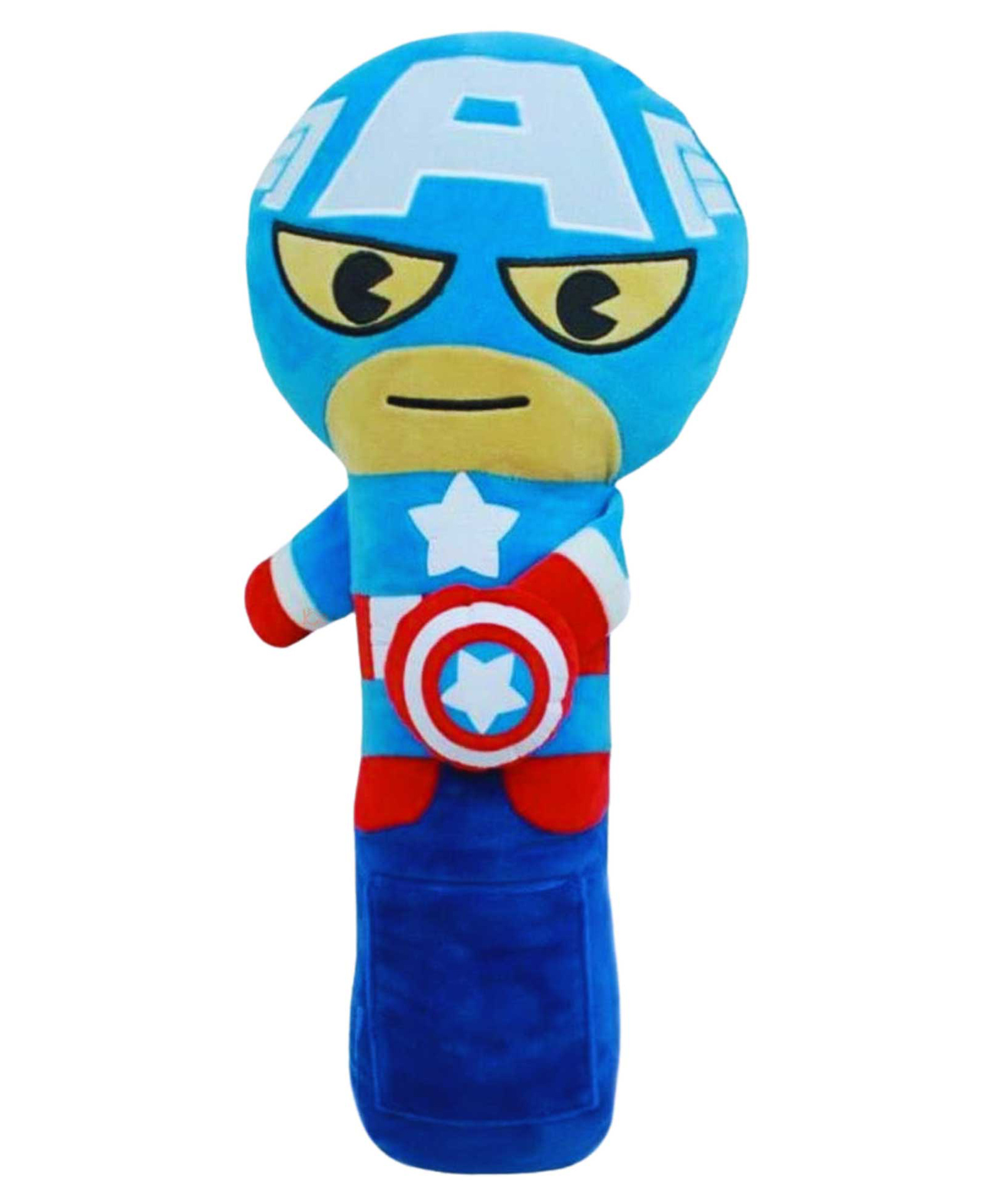Junior Joe Plush Car Seatbelt Cover & Neck Pillow Soft Travel Buddy Cushion for Kids (Blue)-image-19