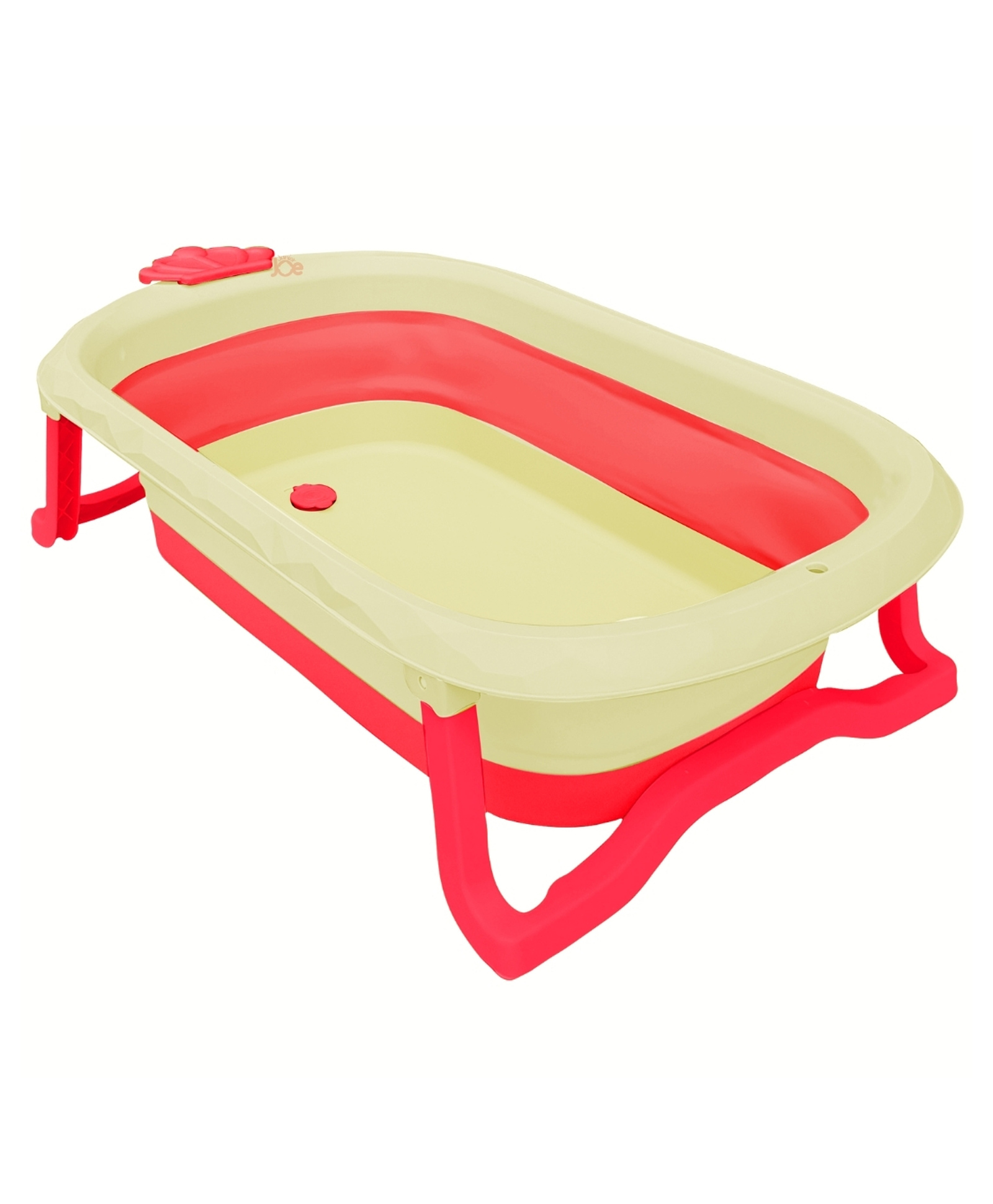 Junior Joe Foldable Baby Bathtub light pink & cream | Spacious, Anti-Slip Design | Suitable for Newborn to Toddler-image-13