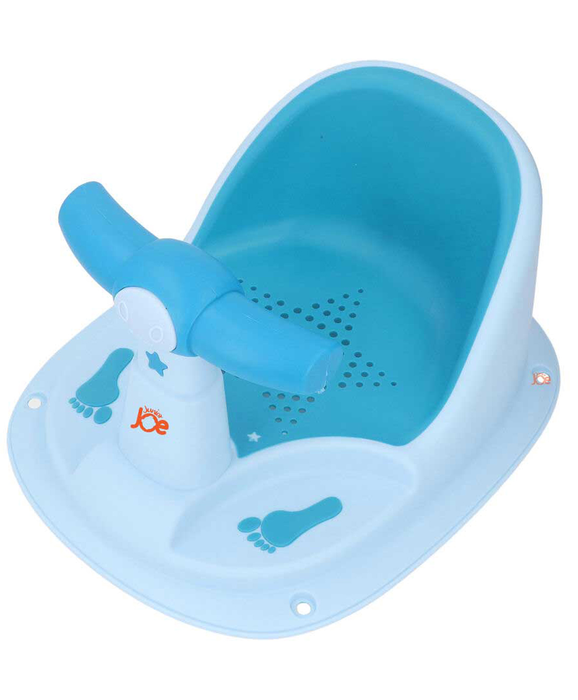 Junior Joe Baby Bath Seat Cum Floor Toy Chair Blue | Steering Handle Design | Safe, Non-Slip & Compact for Babies-image-42
