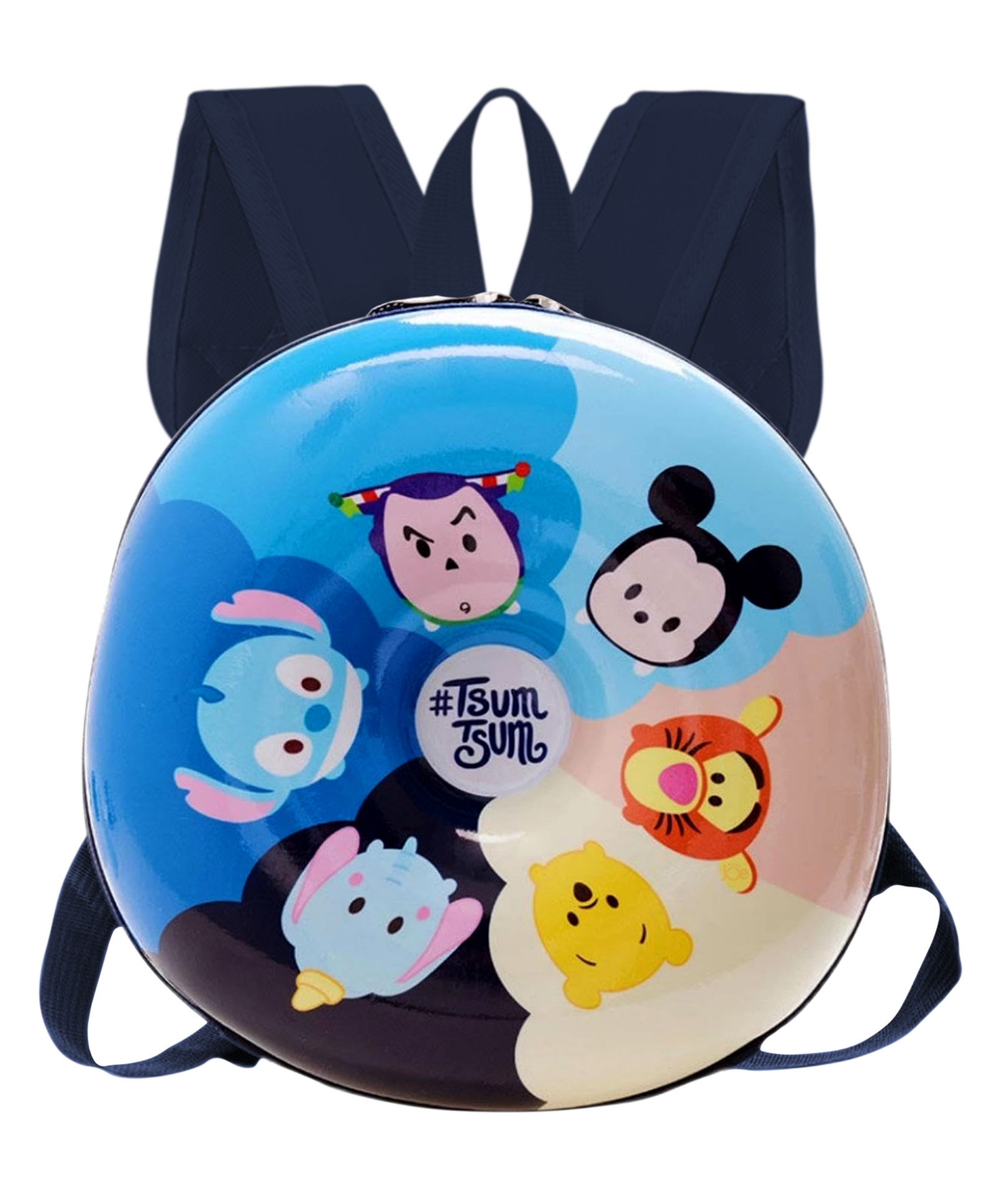 Junior Joe Colorful Hard Shell School Backpack for Kids Glossy Surface, Soft Straps & Cute Cartoon Print- Height 11 Inches-image-44