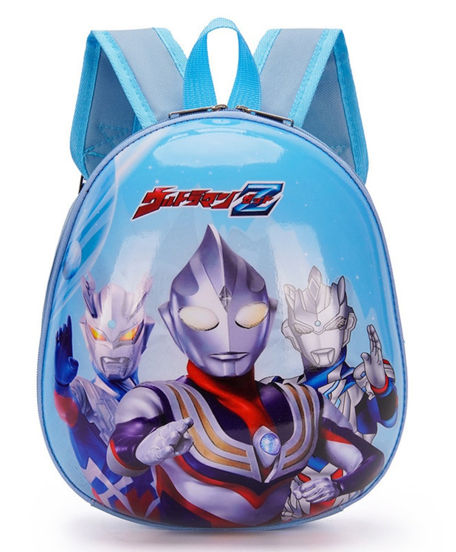 Junior Joe Colorful Hard Shell School Backpack for Kids Glossy Surface, Soft Straps & Cute Cartoon Print- Height 11 Inches-image-0
