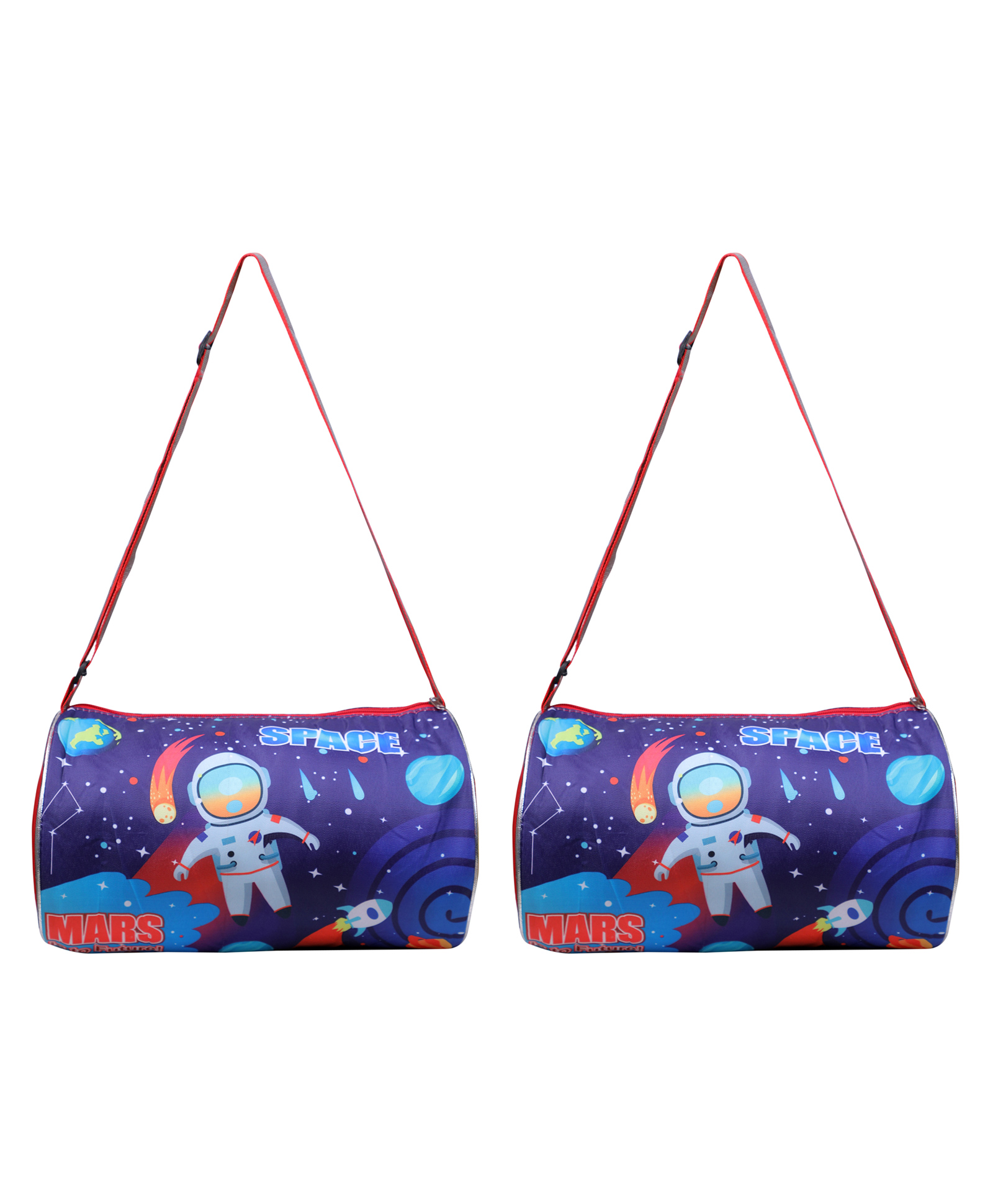 Happile Kids space theme Duffle shoulder bag 2 piece combo for school/travelling/sports/Picnic Apt for 2-15 Yrs. Kids-image-40