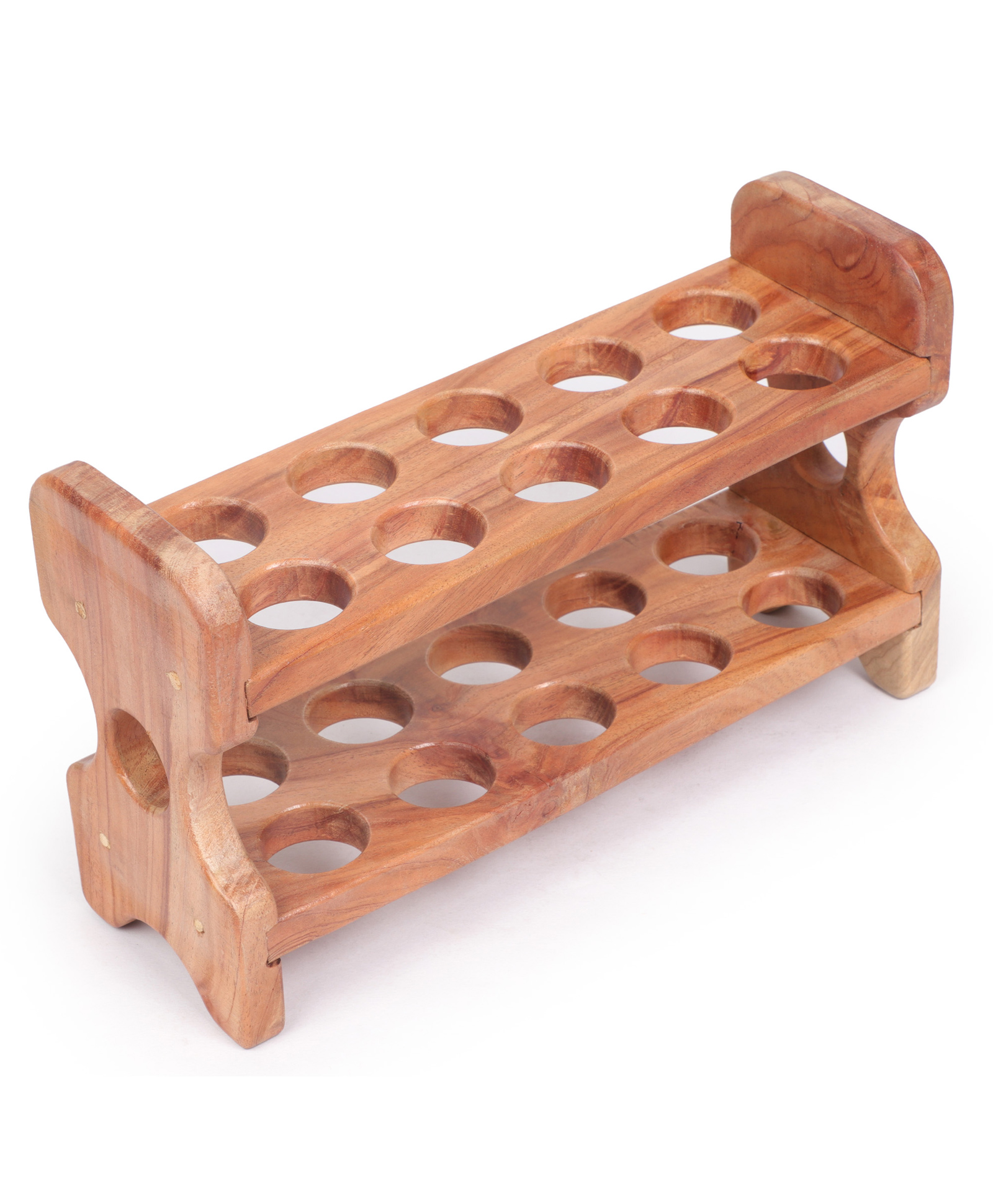 Opatoys Wooden Egg Holder 2-Tier Natural Neem Egg Tray-image-2