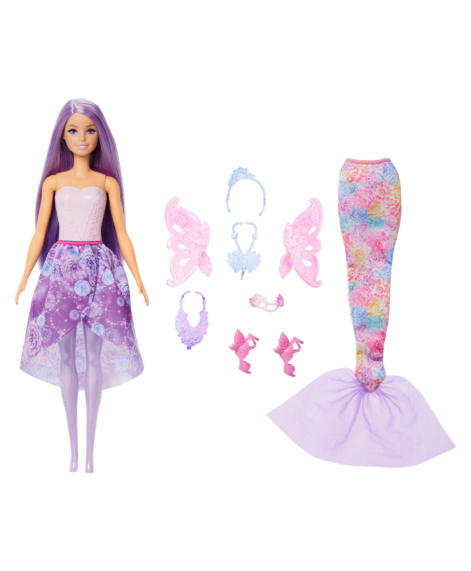 Barbie Doll Fantasy Fashion Pack with Accessories Including 8 Accessory Pieces Purple - Height 29.5 cm-image-25
