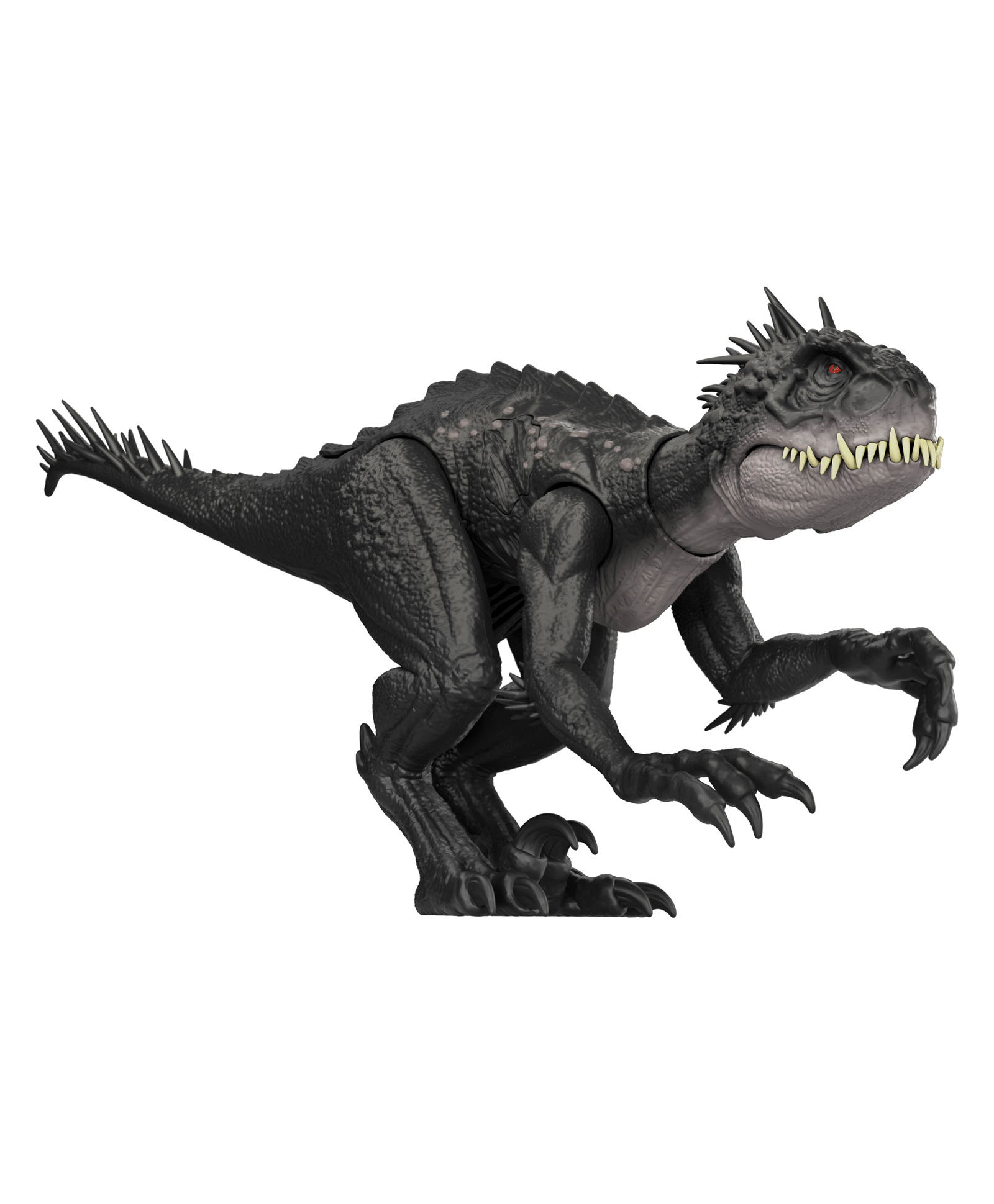 Jurassic World Ultimate Damage Scorpios Rex Dinosaur Toy Figure with Damage, Light & Sound Toy - Grey
