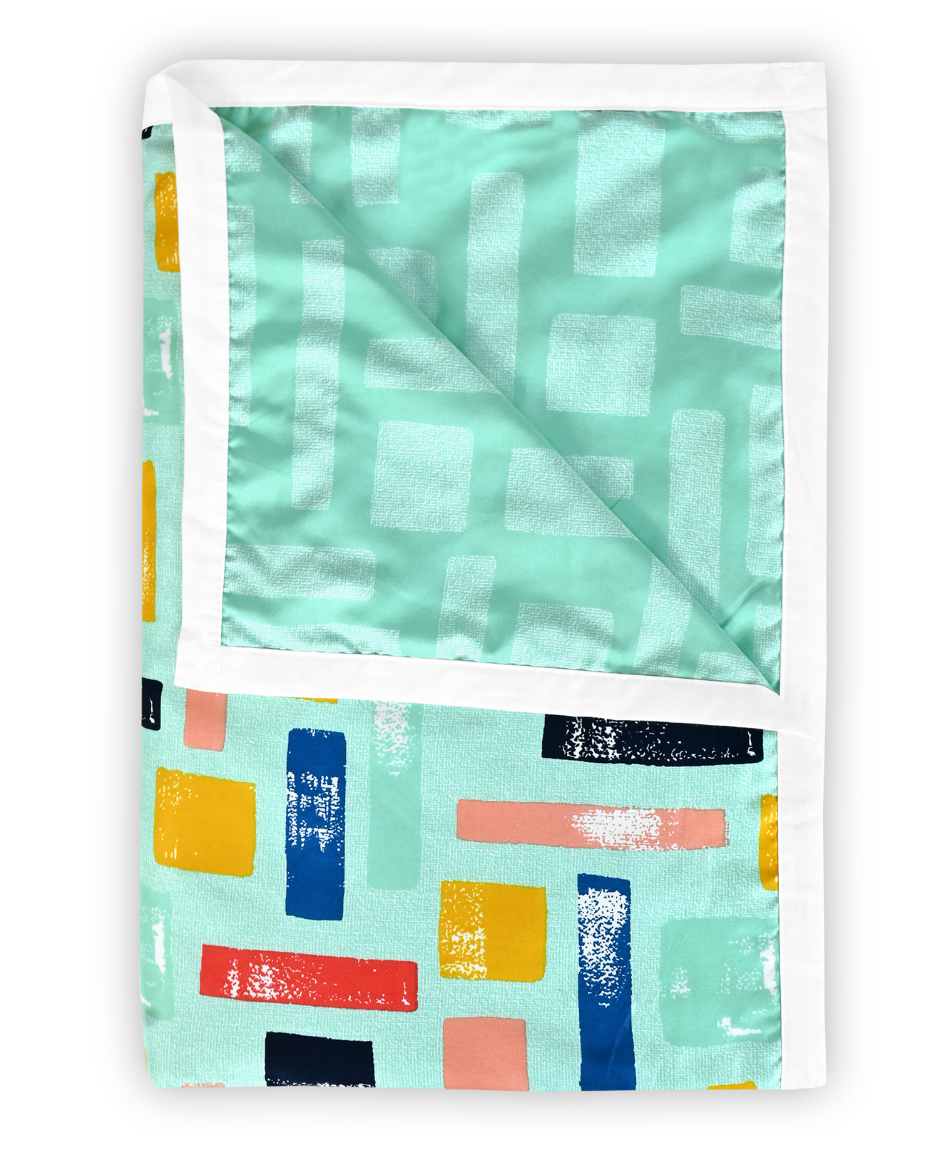 Divine Casa 120 GSM Microfiber Dohar Reversible for Single Bed, Size 210 x 140 cm (Abstract, Teal Grey)-image-10