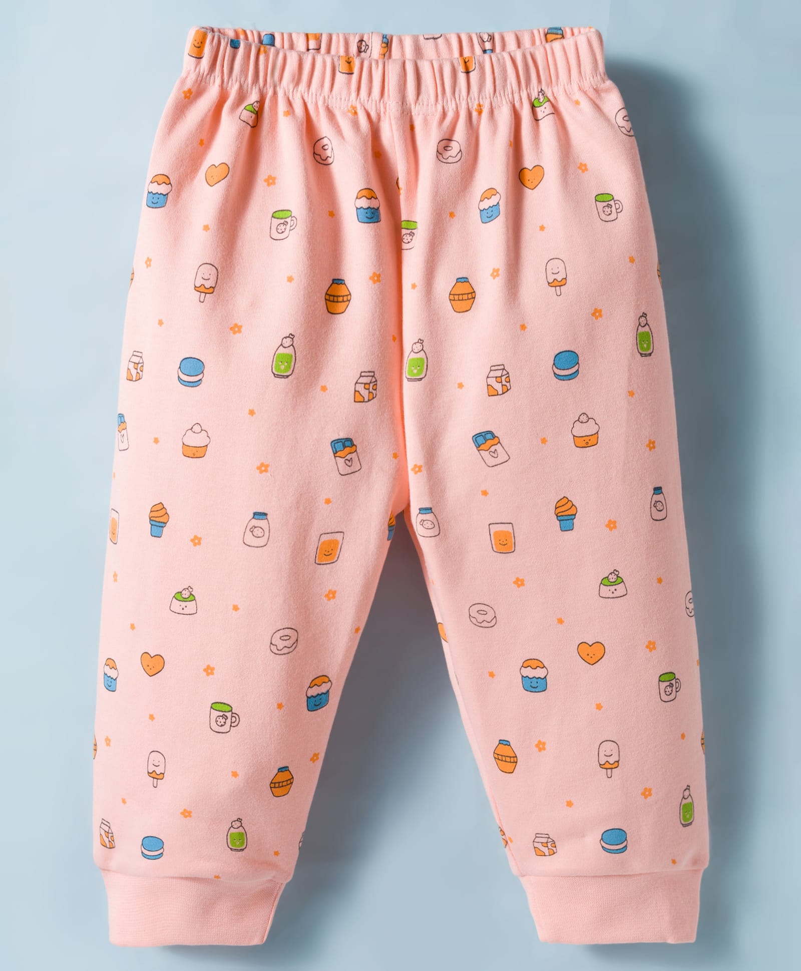 Tango Interlock Knit Full Length Lounge Pant with Cupcake Print - Pink-picture-29