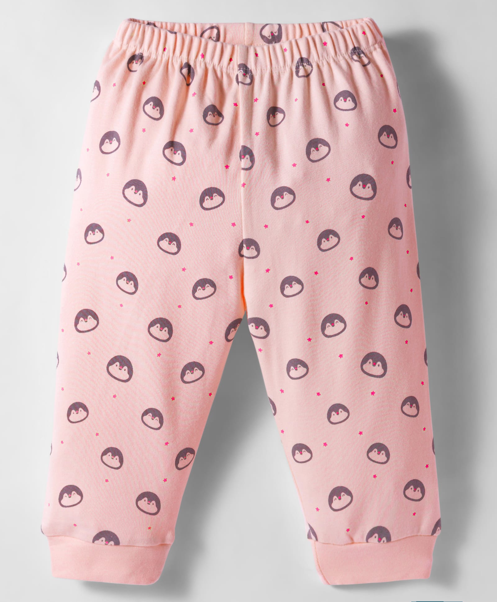 Tango Interlock Knit Full Length Lounge Pant With Penguin Print - Pink-picture-19