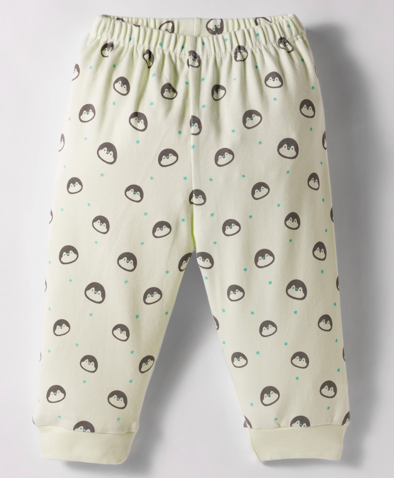 Tango Interlock Knit Full Length Lounge Pant With Penguin Print - Light Green-picture-28