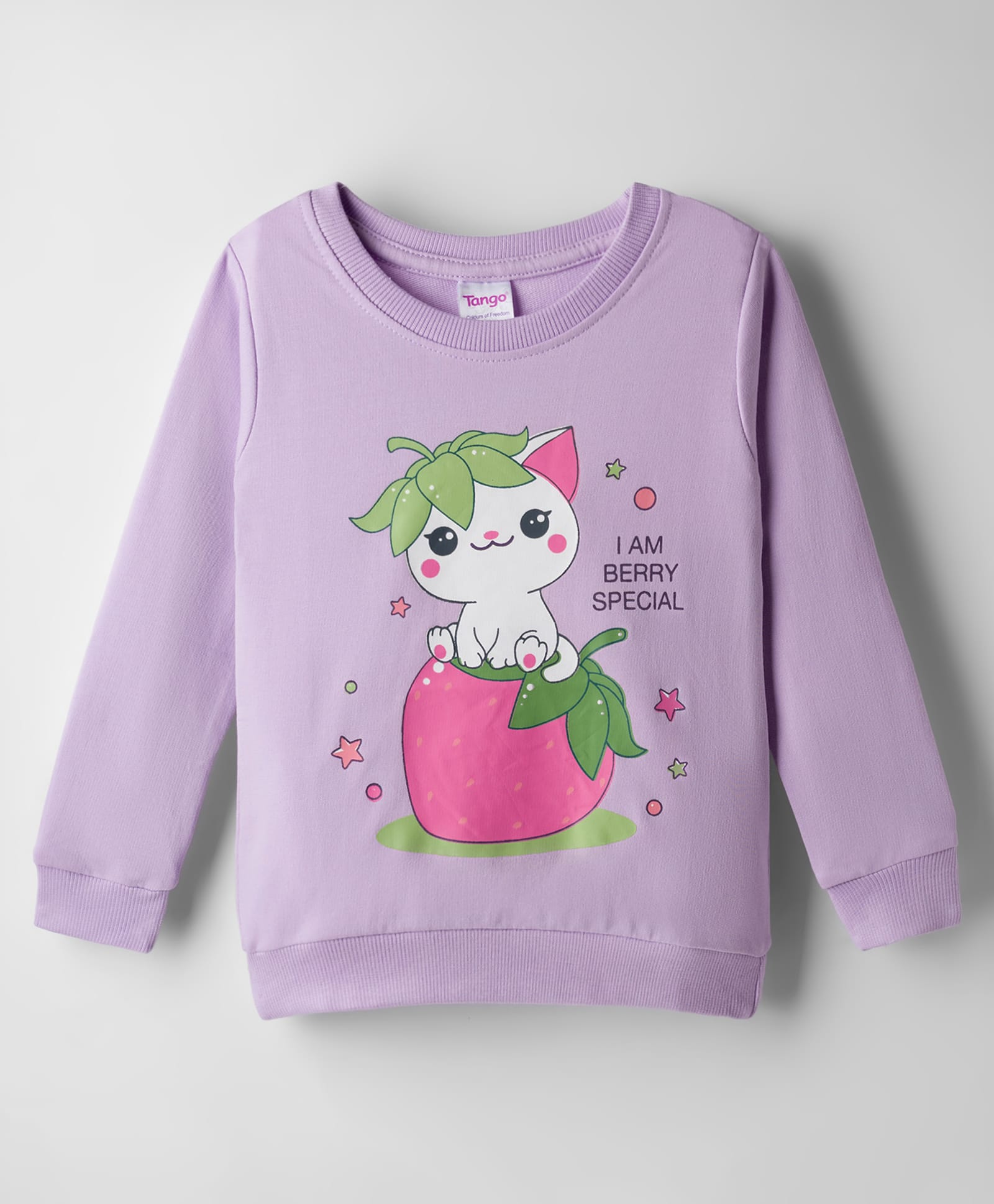 Tango Looper Knit Full Sleeves T-Shirt with Tropical Print - Mauve-picture-9