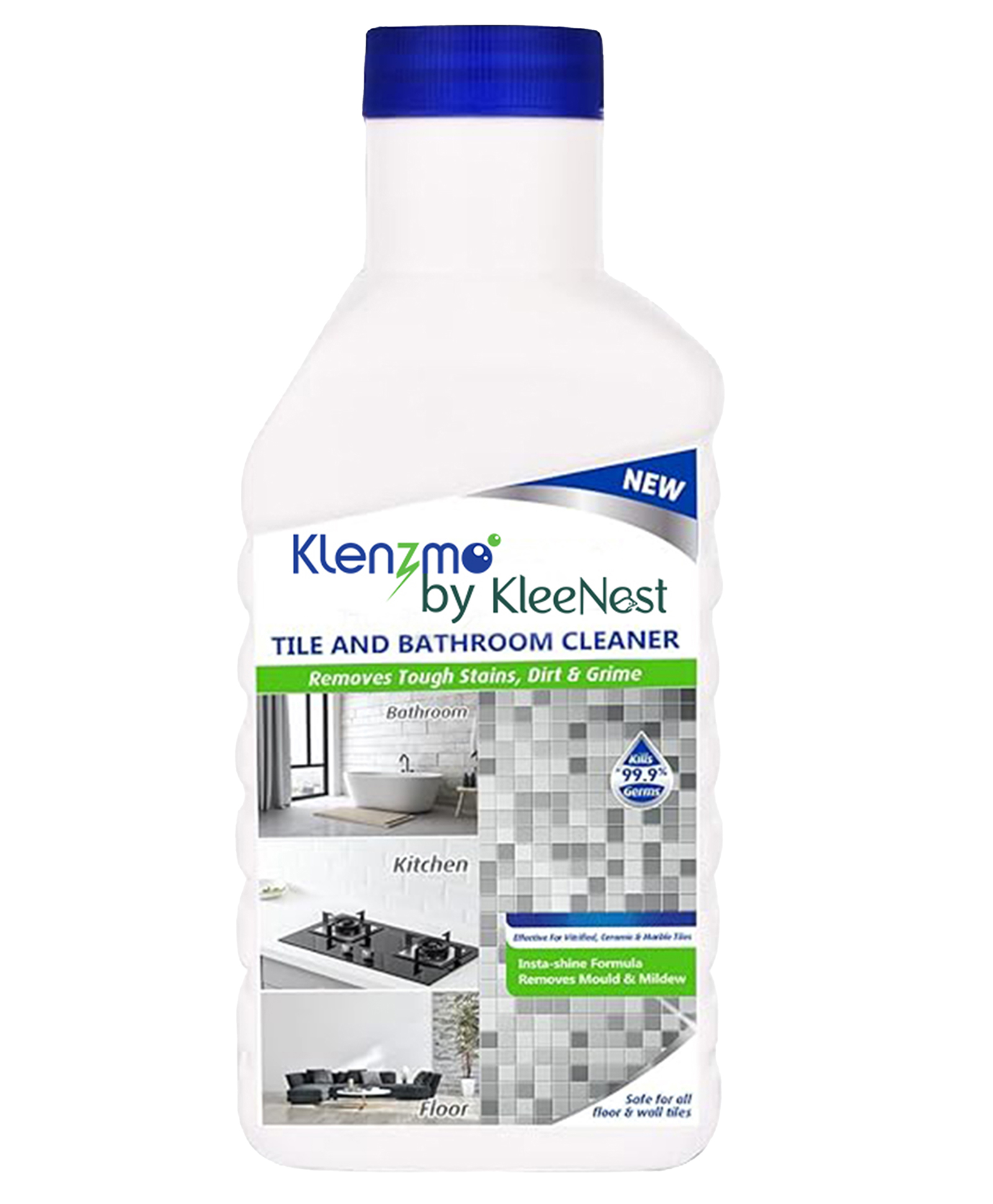 Klenzmo by Kleenest Tile and Bathroom Cleaner | Deep Cleaning Strong Liquid & Shiner For Wall, Floor & Tiles | Limescale, Stain, Soap & Scum Remover | Pack of 850 ml-image-18