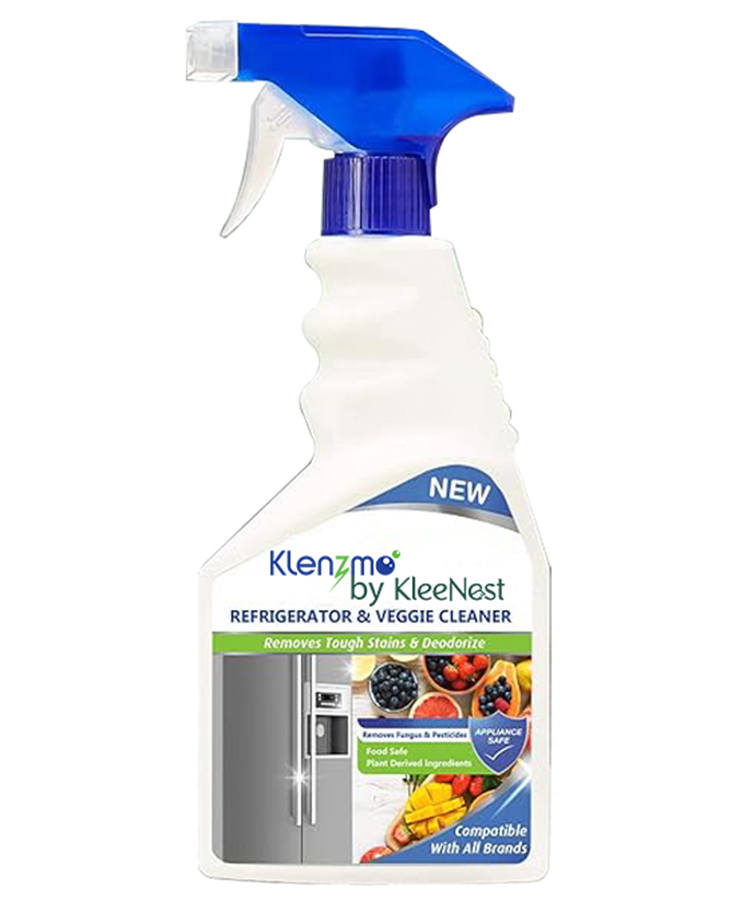 Klenzmo by Kleenest Refrigerator & Veggie Cleaner & Deodorizer | Cleaning Liquid Spray For Fridge/Freeze/Freezer Inside | Tough Stains, Germs, Smudges & Grease Remover | Pack of 500 ml-image-7