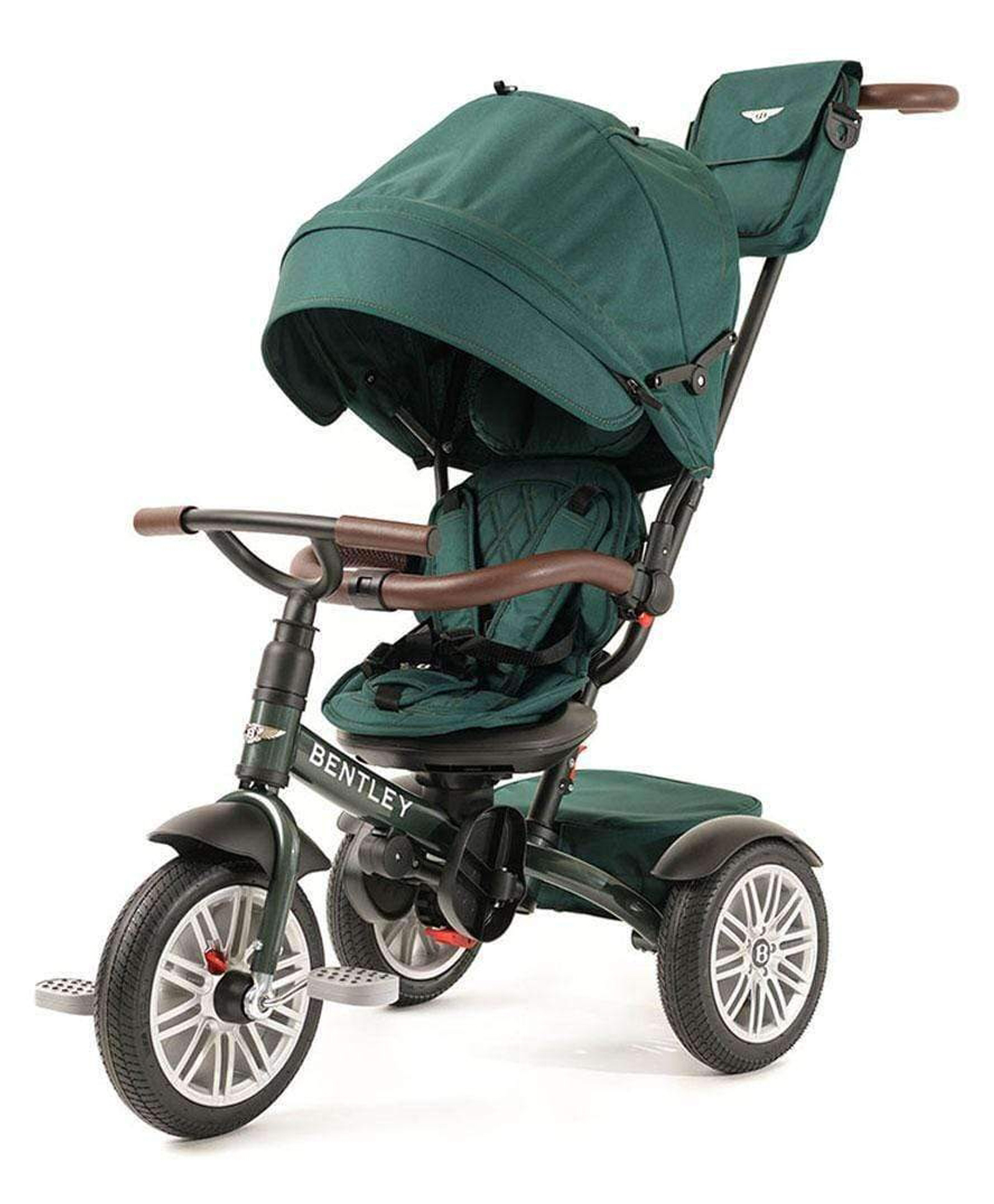 Bentley 6 in 1 Baby Stroller-Rotating Seat-Bentley Bag Included - Spruce Green-image-38