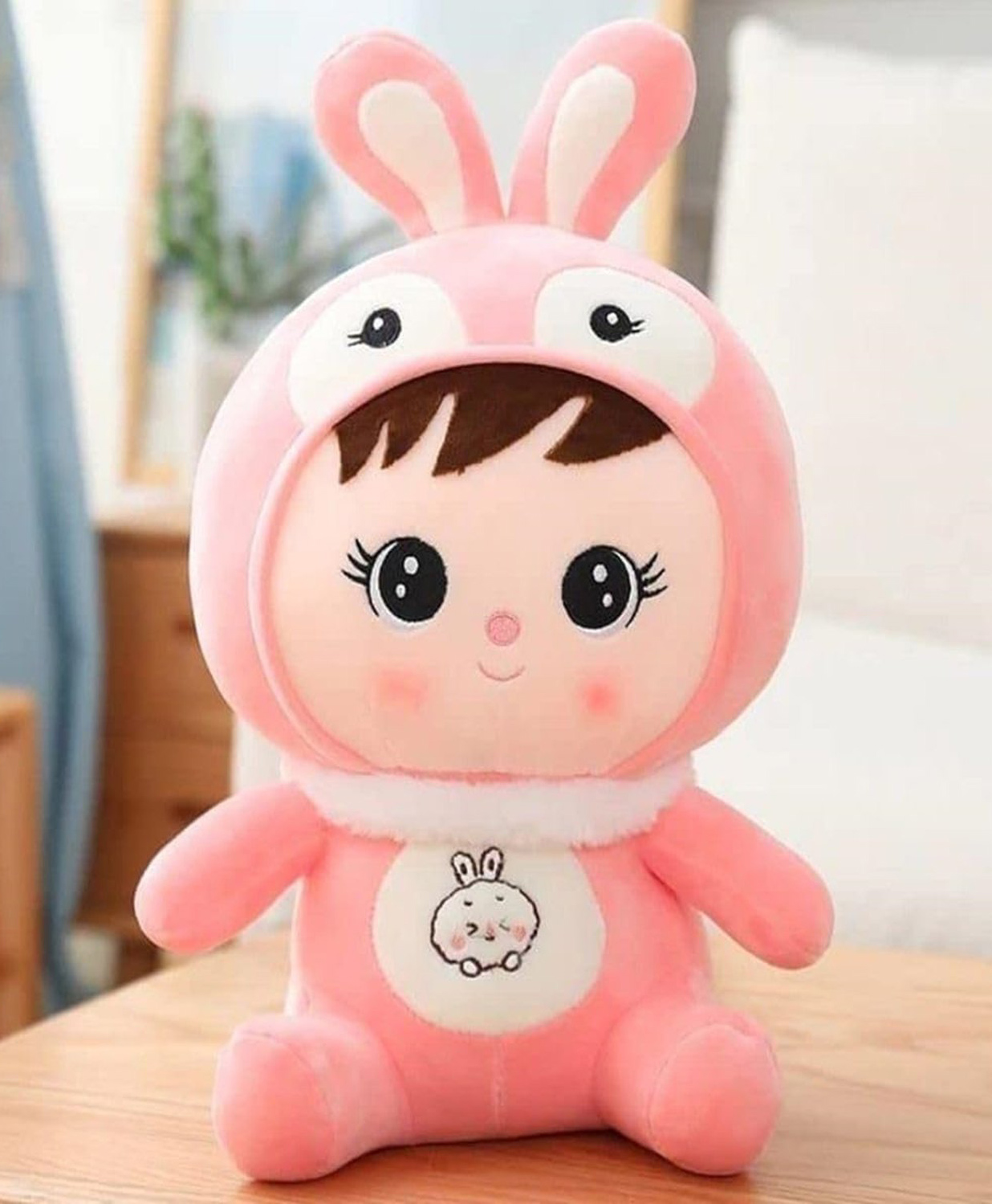 MUREN Cute Bunny Doll Toy Height 28 cm, Soft & Cuddly Stuffed Toy, Ideal Gift for Kids, High quality Gift for Adults, Girlfriend, Kids, Children Babies Birthday and Valentine Day Gift -Random Color-image-42