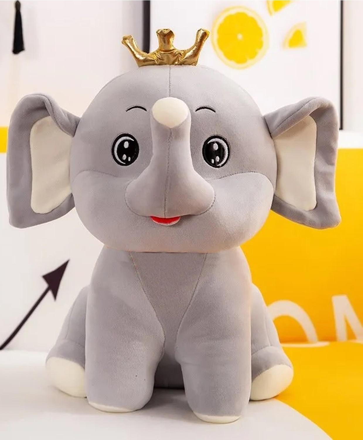 MUREN Cute Elephant Soft Toy, Teddy Plush Toy, Height 24 cm Soft Stuffed Animal, Birthday Gift Valentine Day Gift-Travel Size-Random Color-image-45
