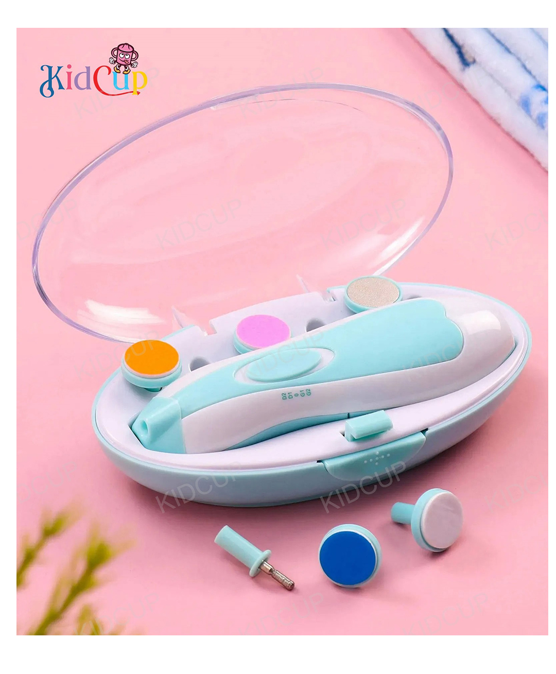 Kidcup Nail Trimmer with 6 attachment and LED Light - Blue-picture-36