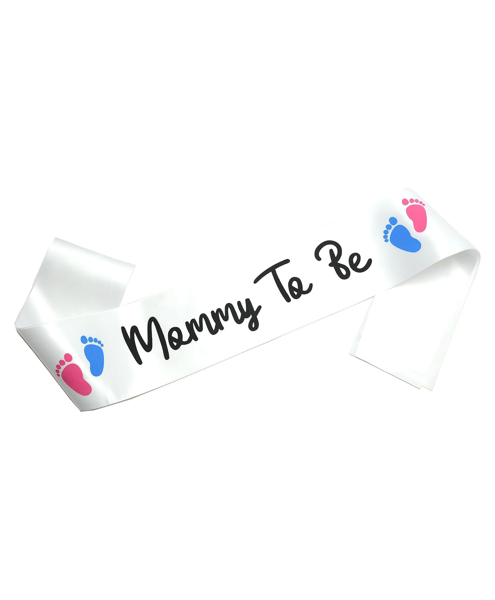 Zyozi Baby Shower Decorations Mommy To Be Sash White and Black-picture-13