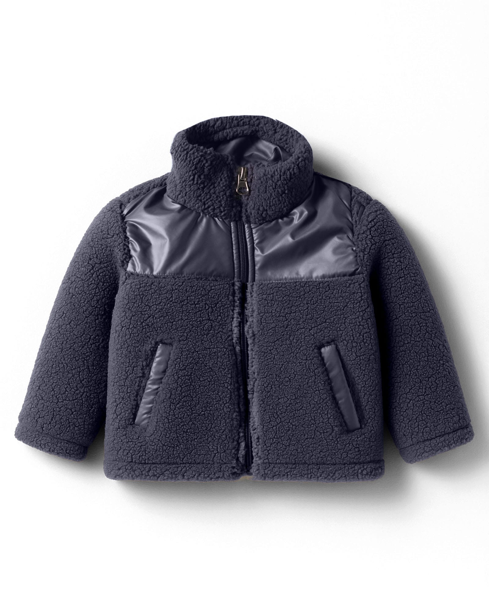 Kanvin Knit Full Sleeves Solid Color High Neck Jacket With Pockets - Charcoal Grey-picture-23