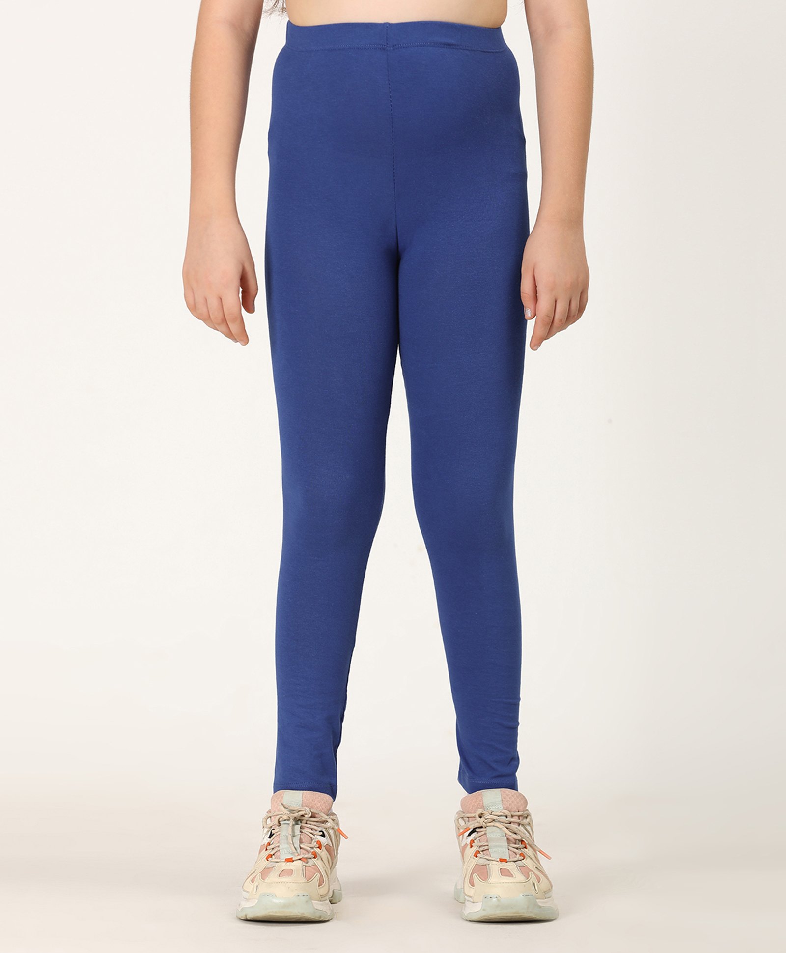 Zion Cotton Lycra Knit Solid Leggings - Royal Blue-picture-35