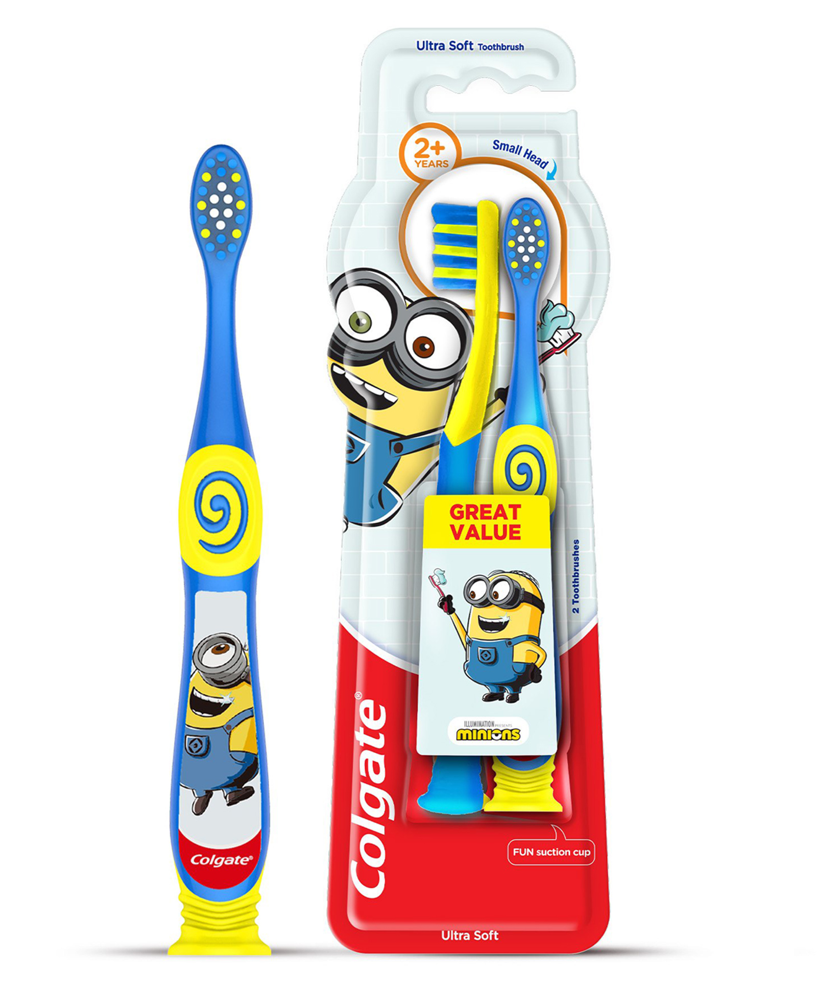 Colgate Baby Extra Soft Toothbrush With Tongue Cleaner & Minion Print Pack Of 2 - Multicolour-picture-15