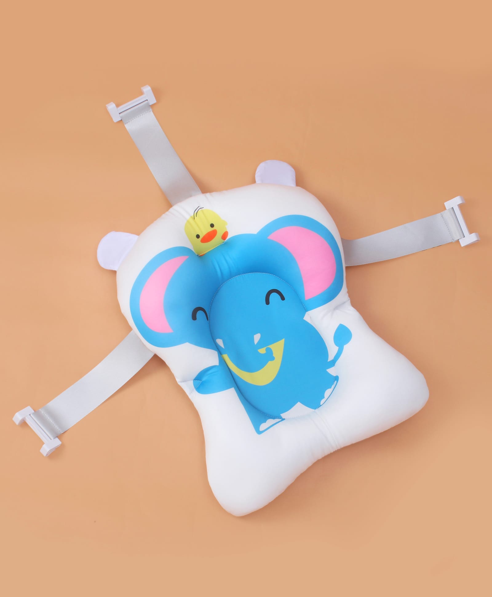 Baby Bath Cushion With Elephant Print - Blue-image-49