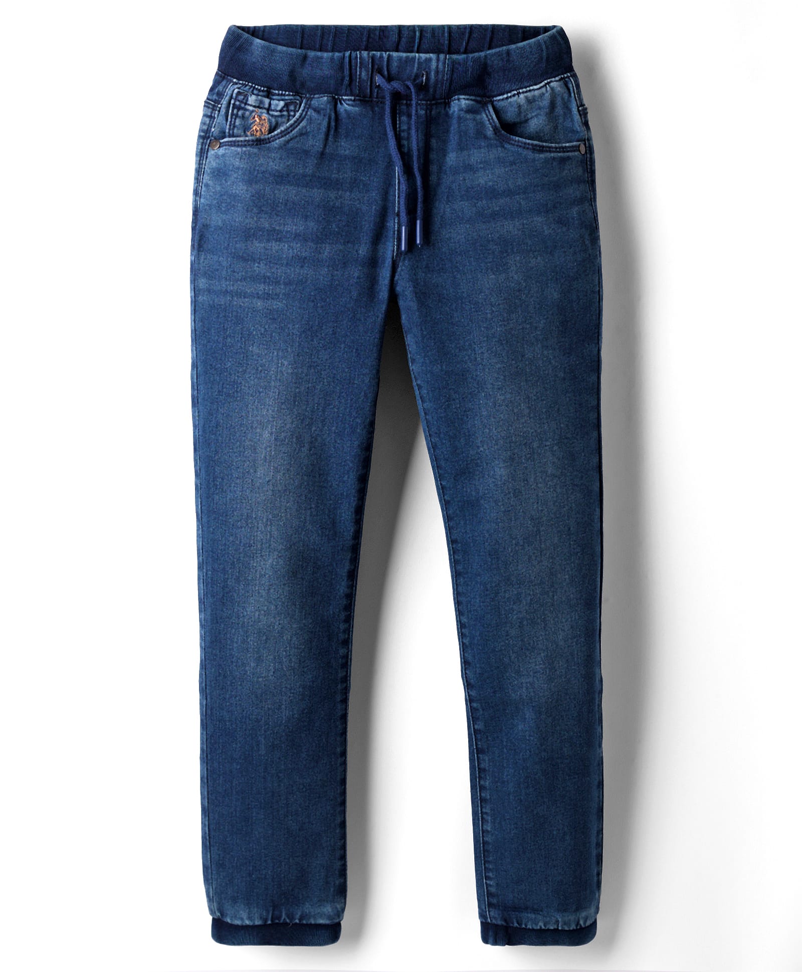 US Polo Assn Cotton Woven Full Length Solid Color Jeans - Blue-image-32