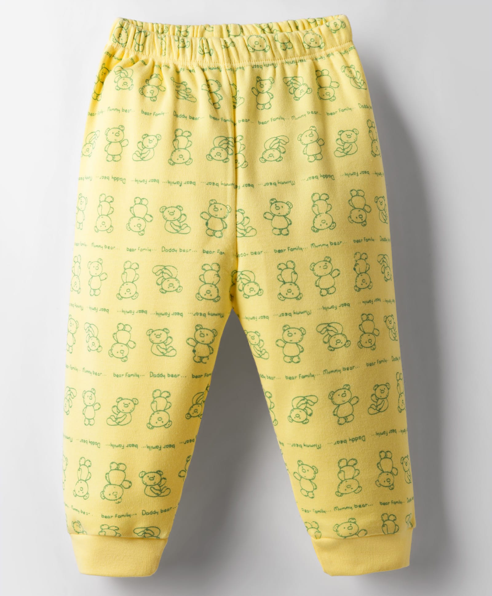 Tango Knit Full Length Fleece Pant With Animal Print - Yellow-picture-16