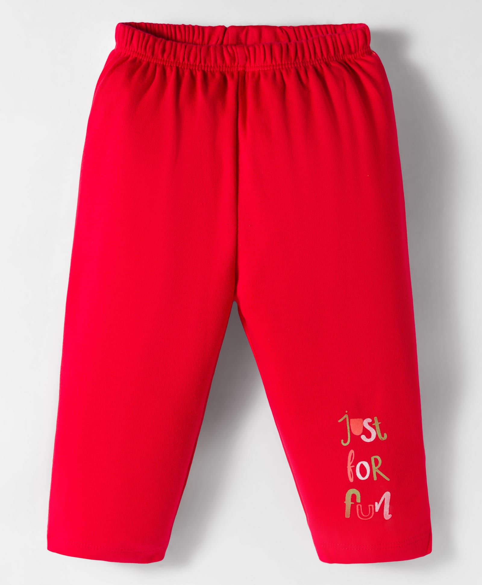 Tango Interlock Knit Full Length Lounge Pant With Text Print - Red-picture-23