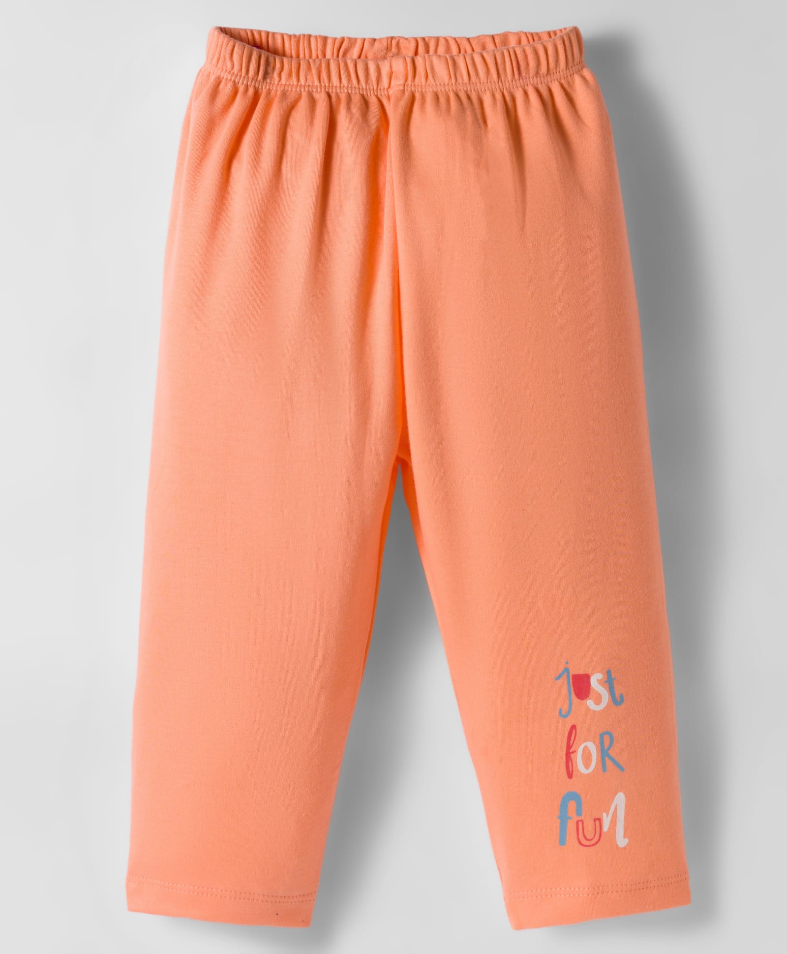 Tango Interlock Knit Full Length Lounge Pant with Text Print - Orange-picture-22
