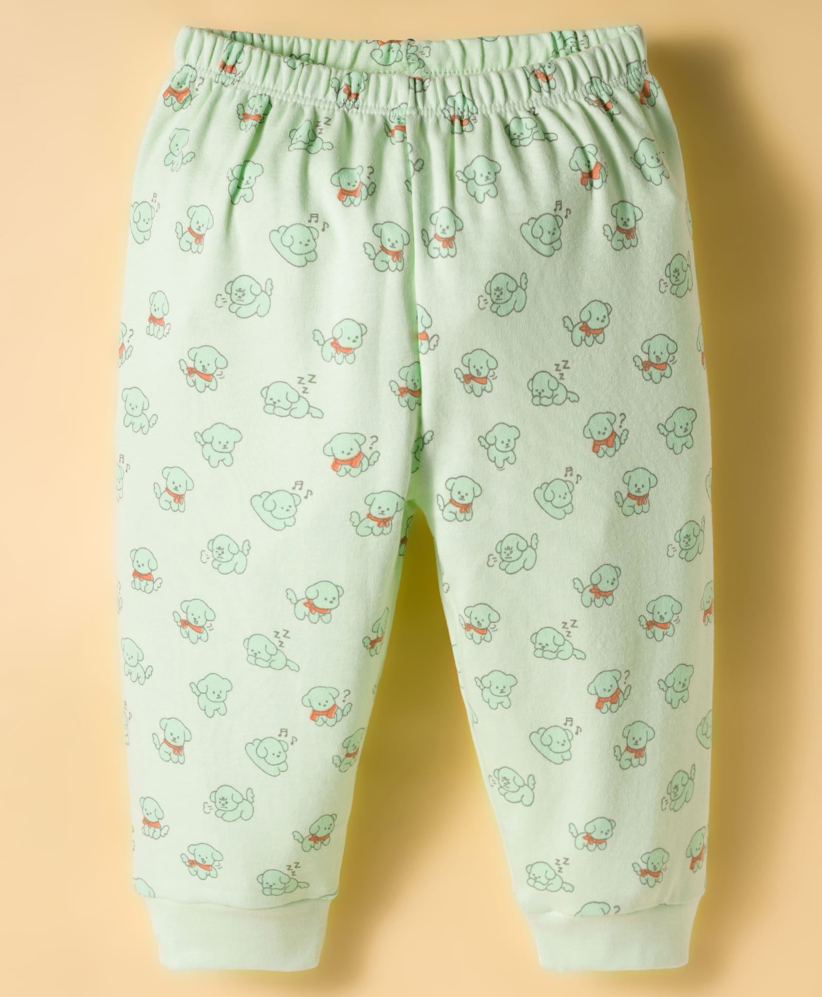 Tango Interlock Knit Full Length Lounge Pant With Animal Print - Mint-picture-28