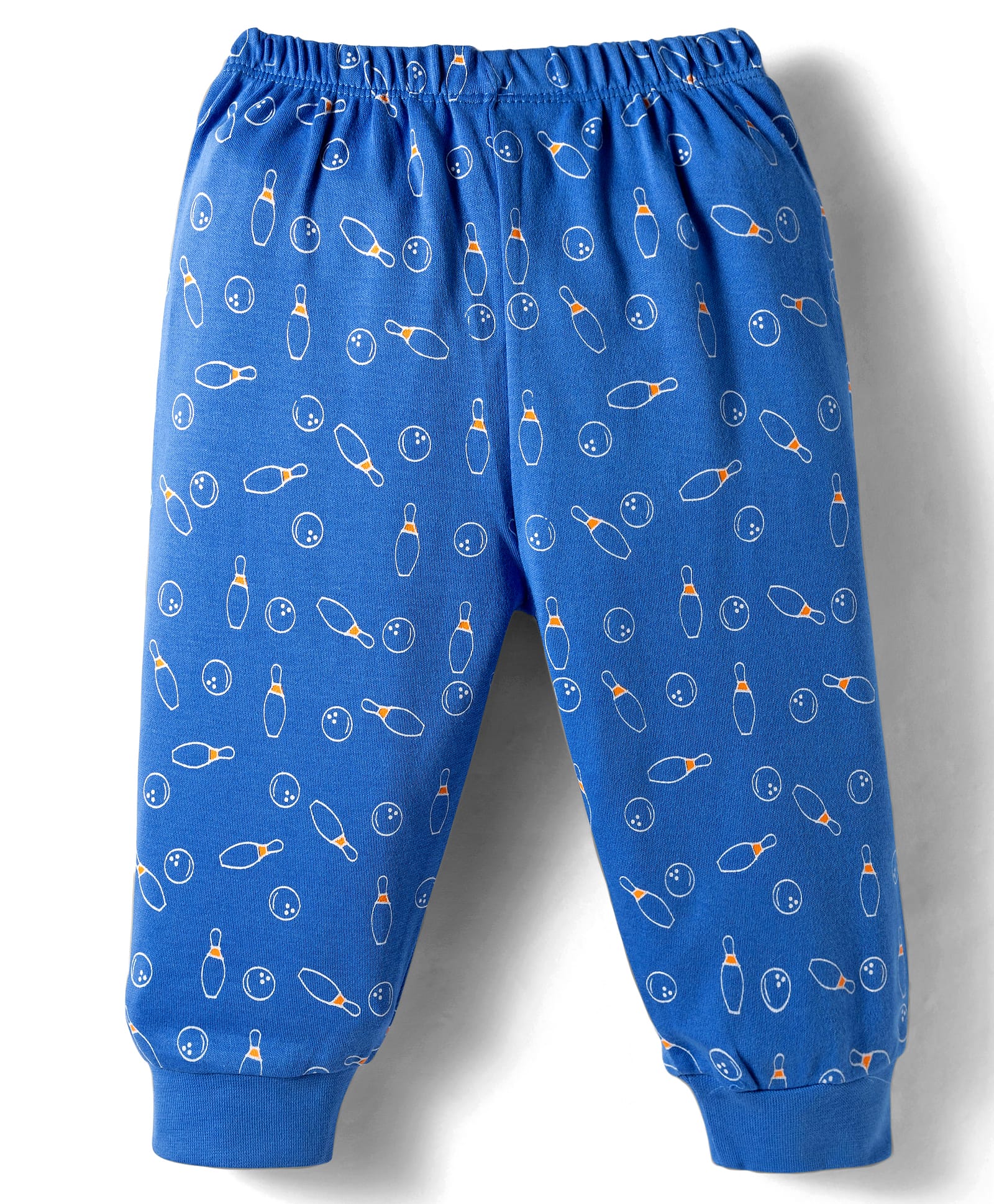 Tango Interlock Knit Full Length Lounge Pant with Gaming Theme Print - Blue-picture-38