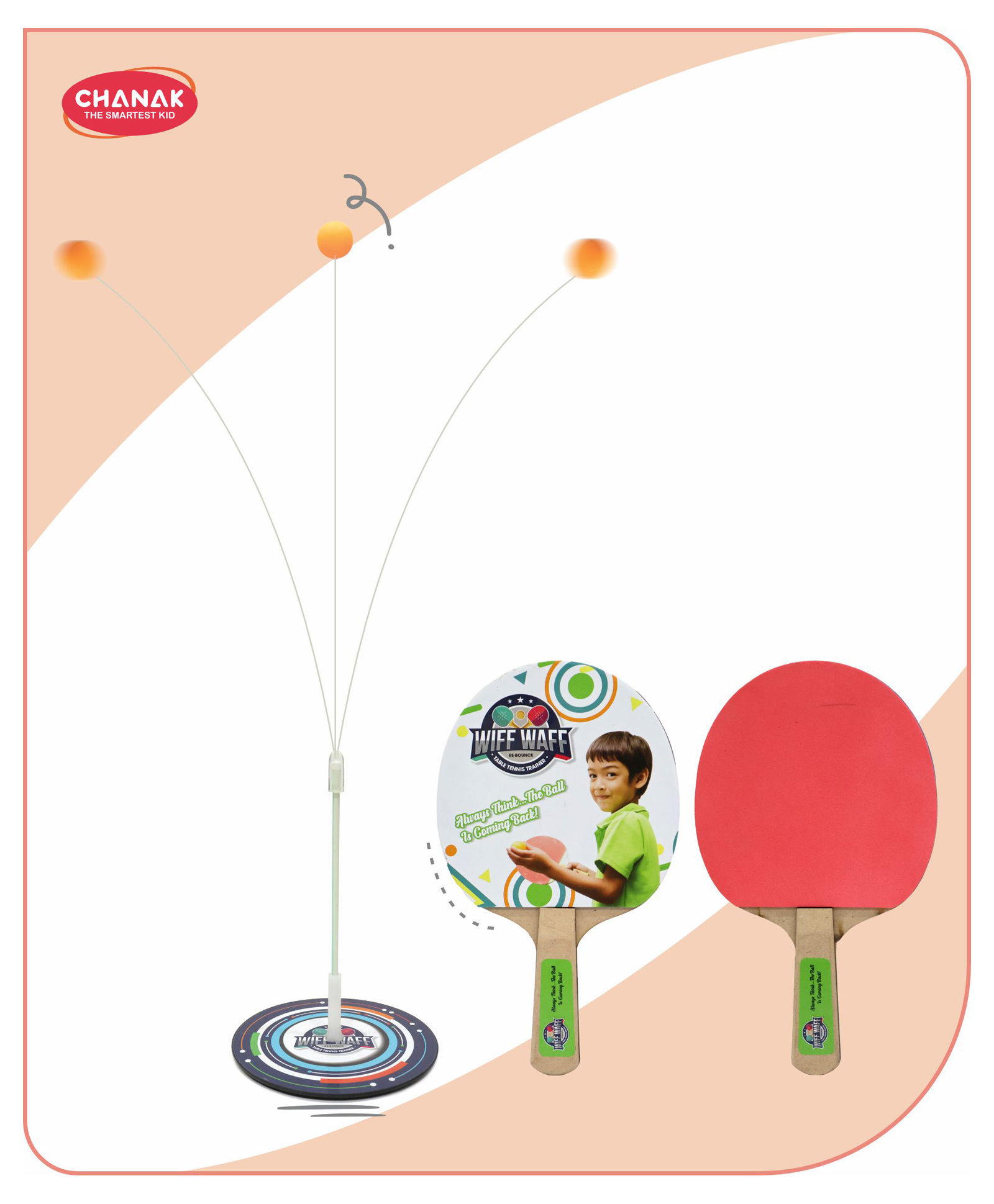 Aditi Toys Table Tennis Trainer, Self Training with Elastic Soft Shaft Ping Pong Ball, Portable Wiff Waff Table Tennis Trainer for Indoor Outdoor Use, For Boys Girls, Above 5+ Age-picture-22