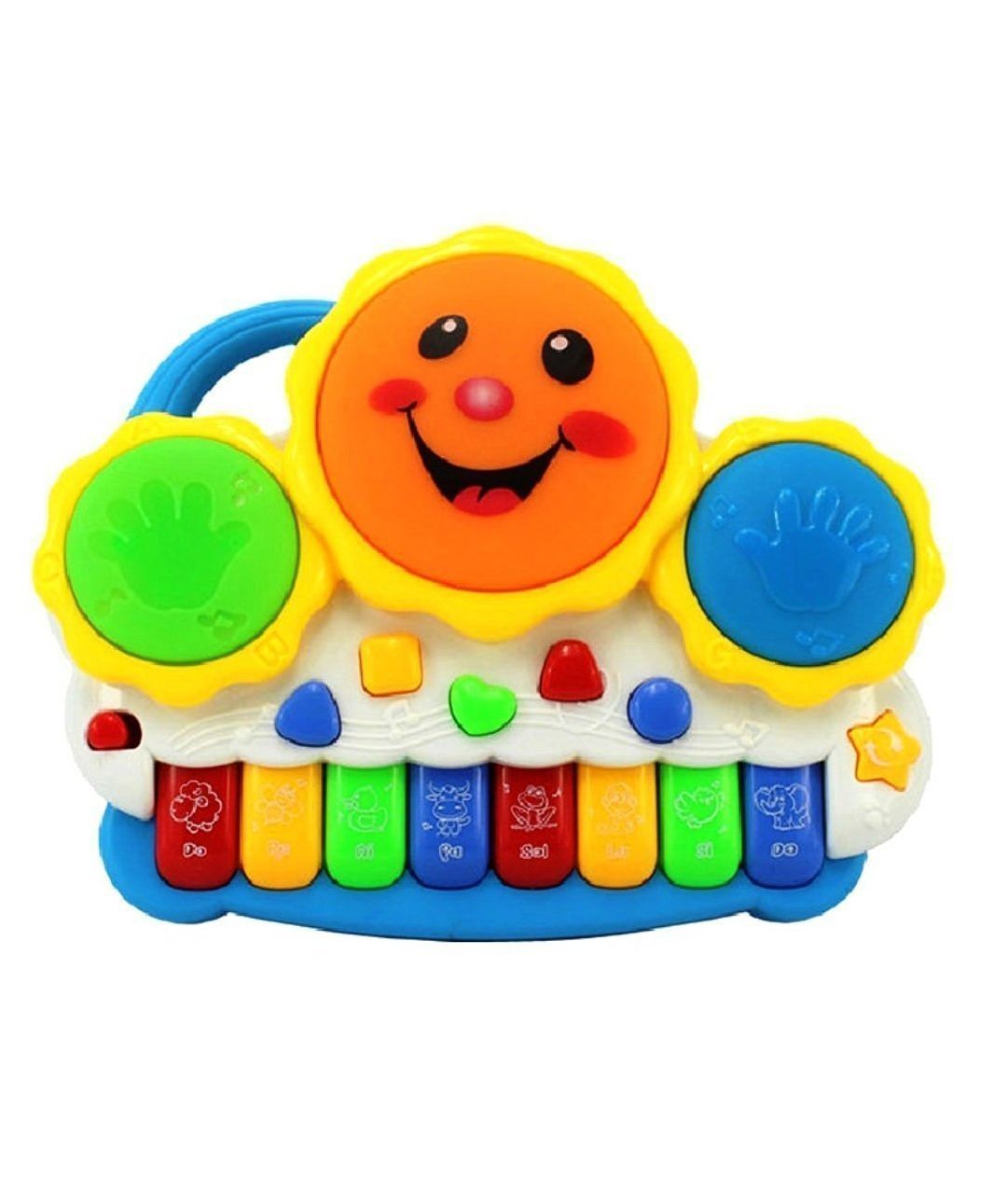 Yamama Drum Keyboard Musical Toy - Multi Color-image-28