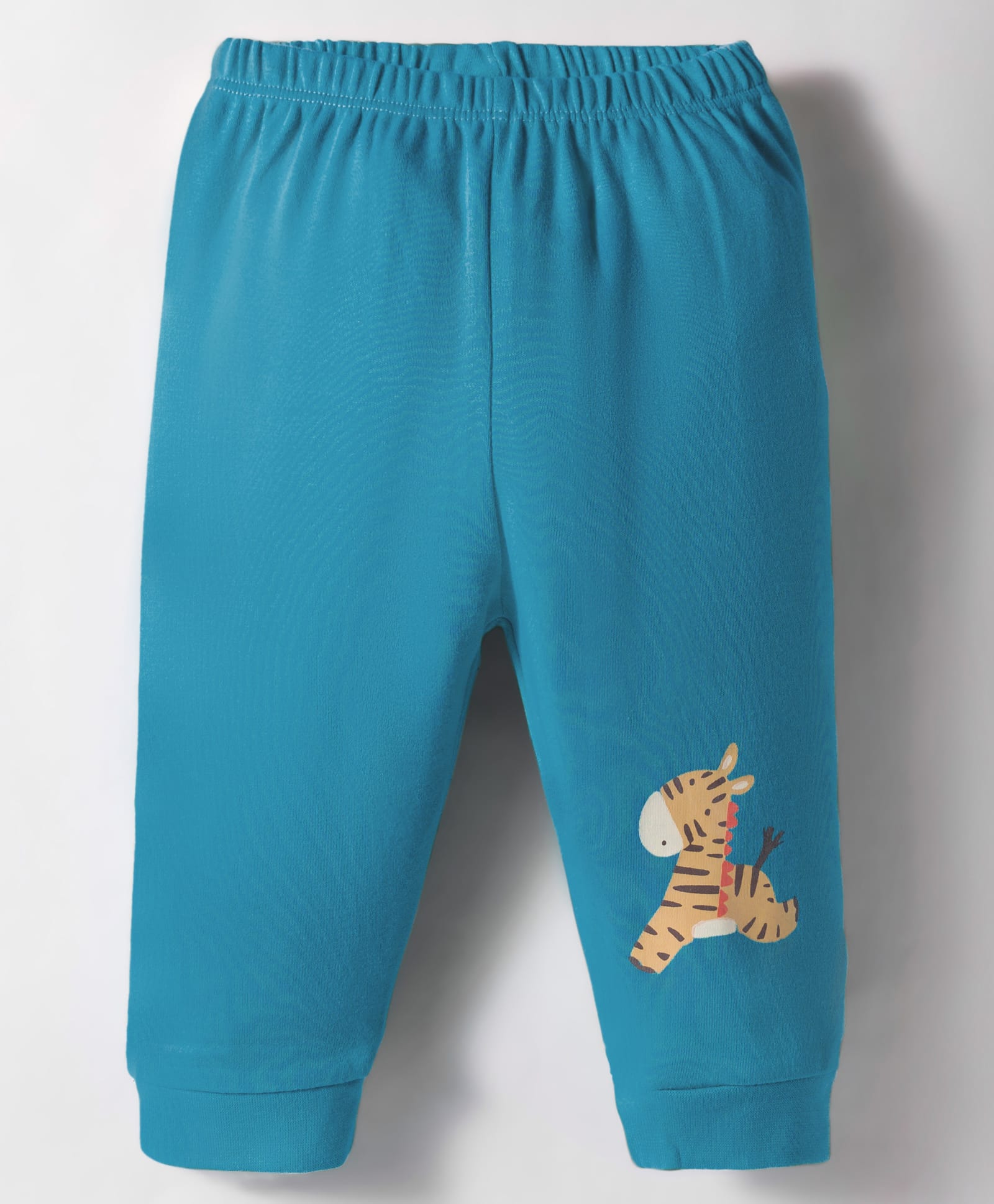 Tango Interlock Knit Full Length Lounge Pant with Animal Print - Blue-picture-36