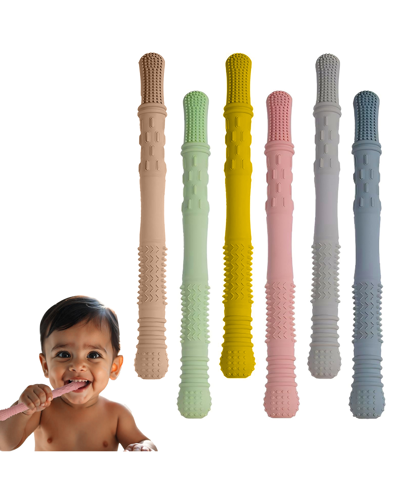 Kidology Baby Teether Set - without cleaning brush-picture-27