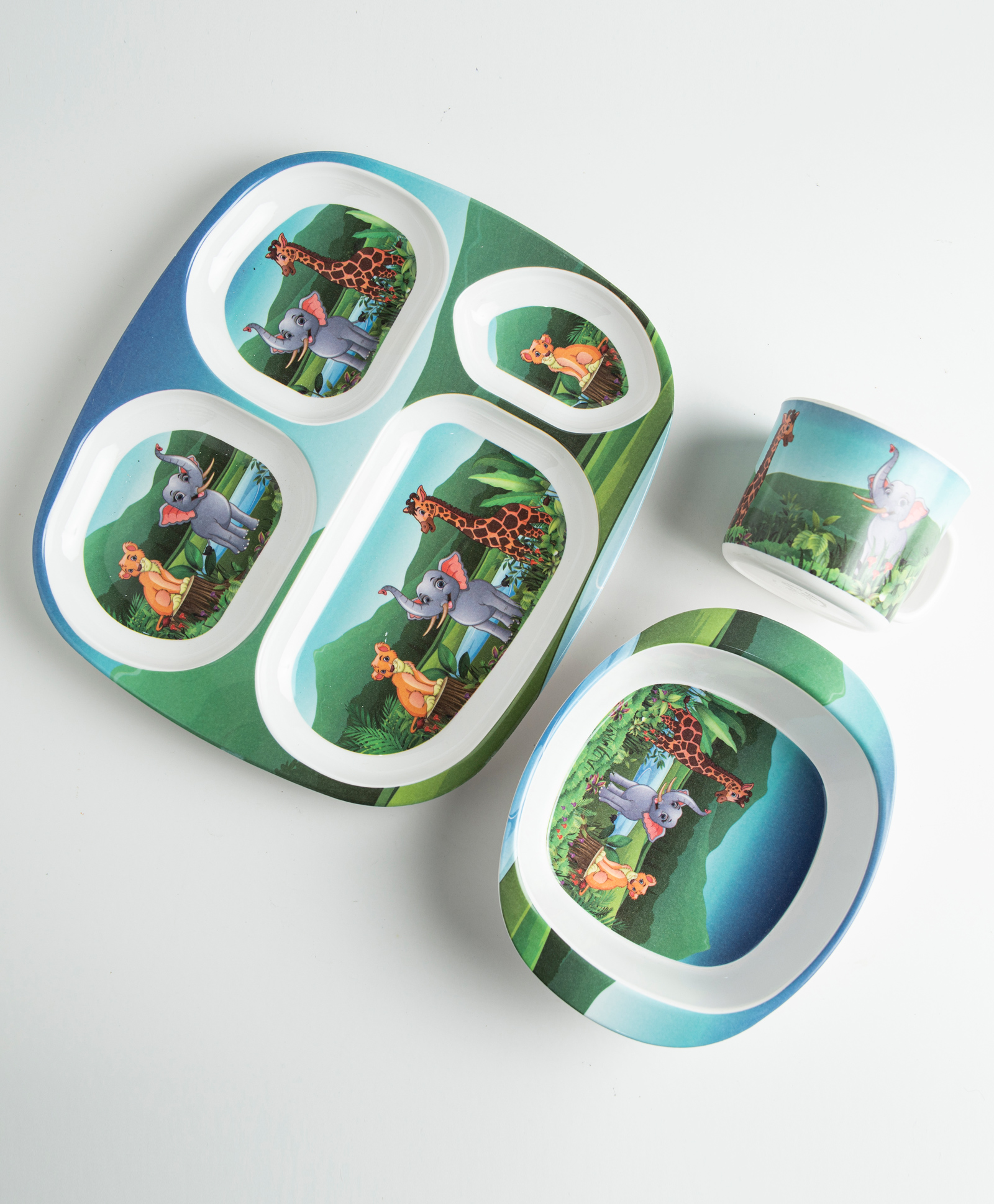 Superware Melamine Kids Dinner Set - Wild Animal ( Set of 3 )-image-22
