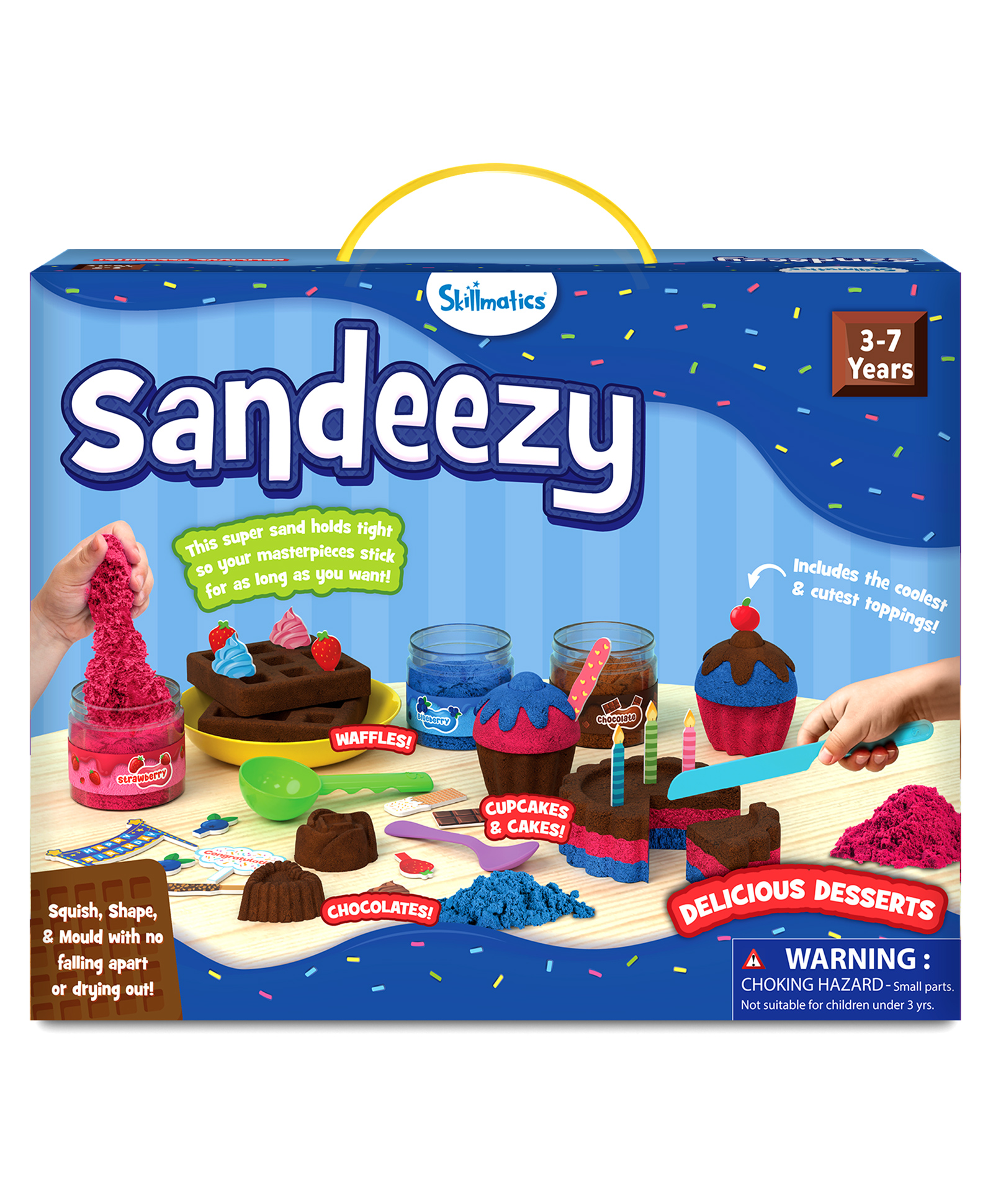Skillmatics Sand Desserts Set - Sensory Toy & Pretend Dessert Shop Play Kit for Kids, Creative Sand Art Activity with Moulds, Plates & Toppings, Gifts for Boys & Girls Ages 3 to 7-image-24