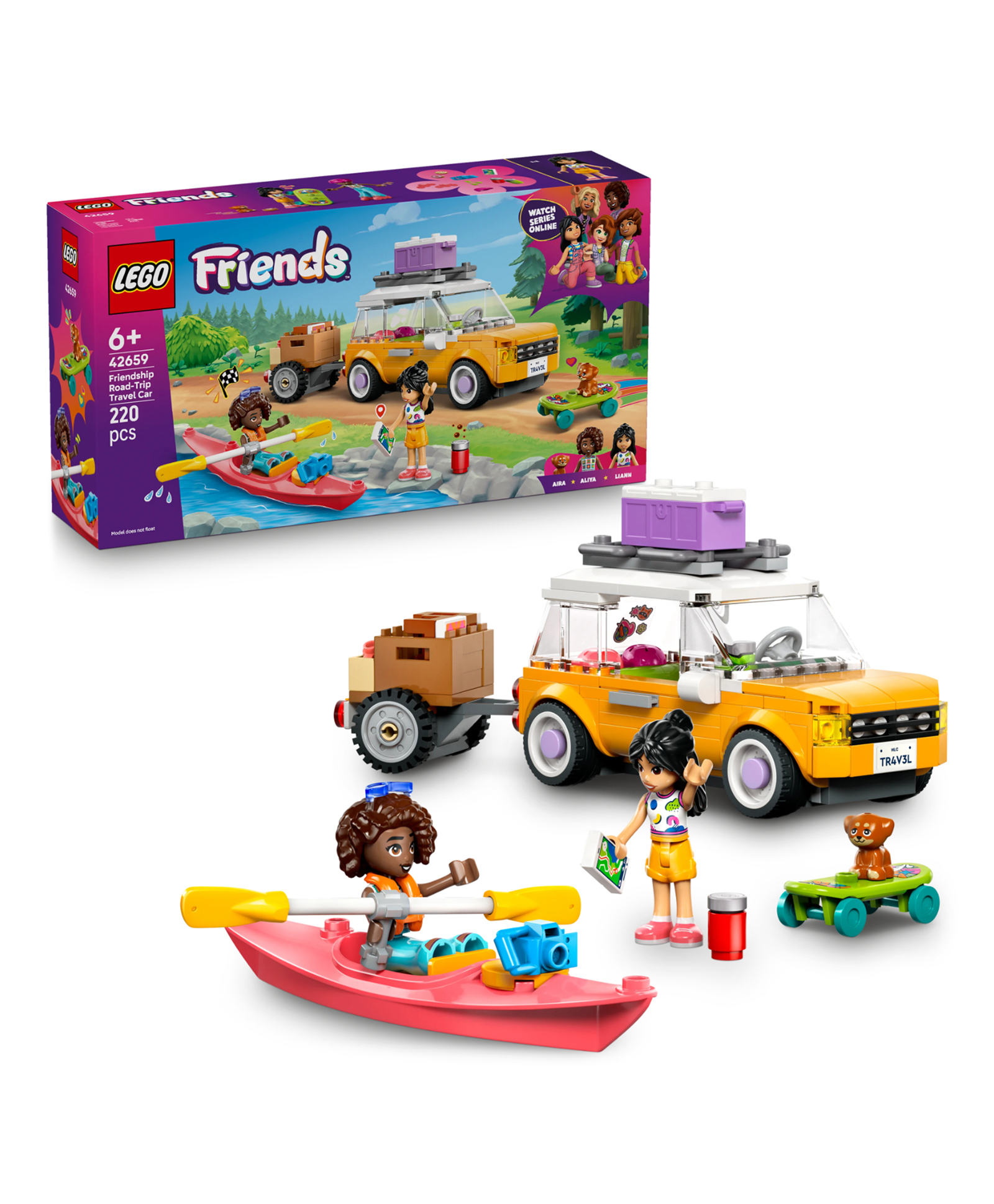 LEGO Friends Friendship Road-Trip Travel Car Building Set 220 Pieces - 42659-image-12