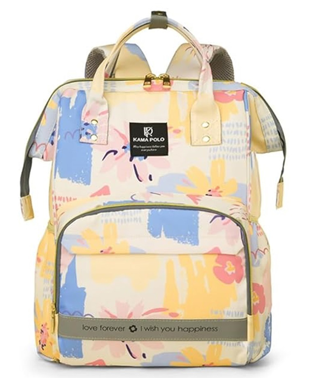 Winnies All-in-One Baby Diaper Bag Backpack Yellow-image-19
