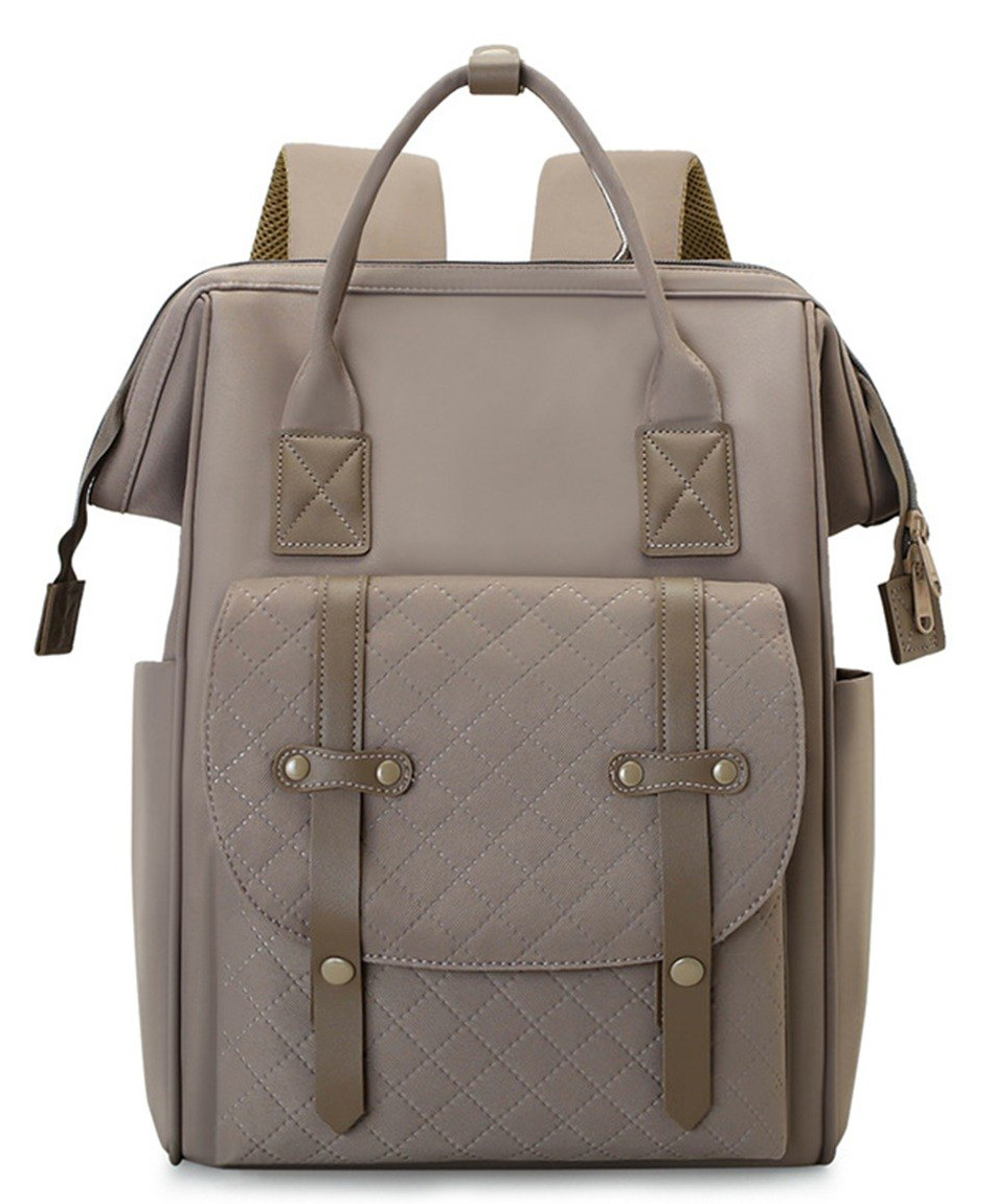 Winnies All-in-One Baby Diaper Bag Backpack Brown-image-0