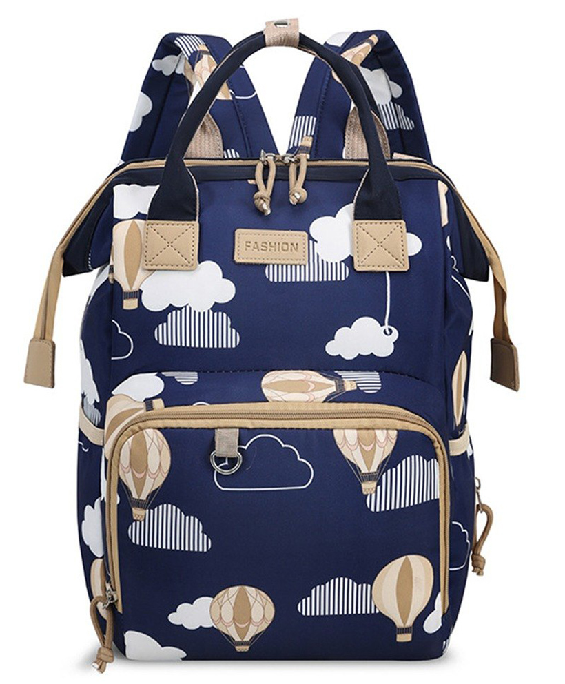 Winnies All-in-One Baby Diaper Bag Backpack Navy Blue-image-43