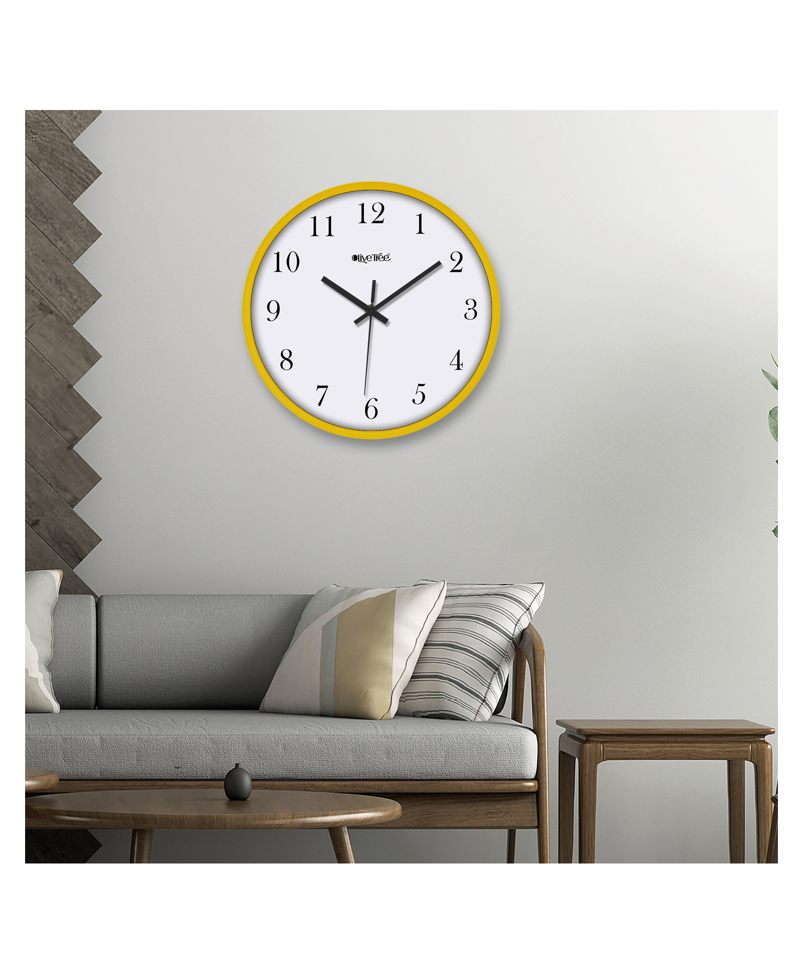 Olive Tree Wall Clock 12" Analog Decorative Latest Wall Clock Tic-Toc Movement Classic Clock Battery Operated Round Easy to Read for Room/Home/Kitchen/Bedroom/Office/School-image-49