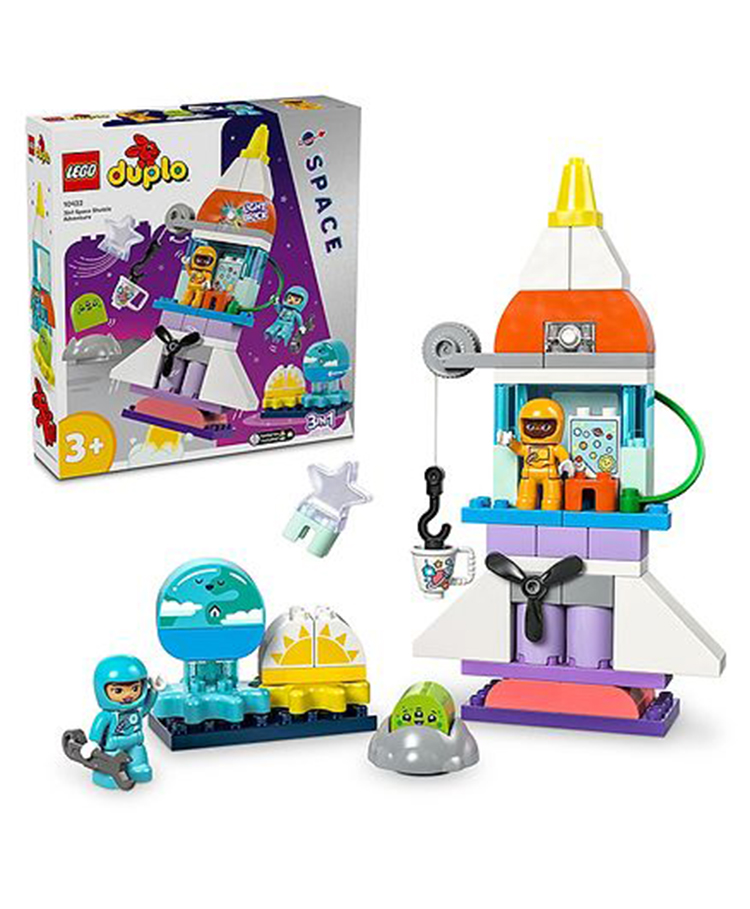 LEGO Duplo 3 in 1 Space Shuttle Adventure Toy 58 pieces-10422