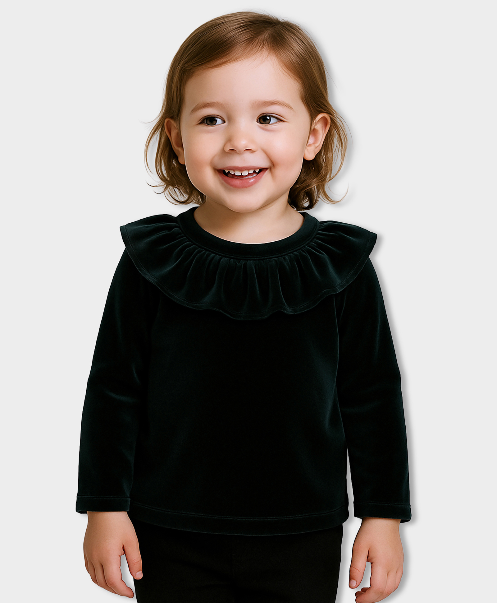 Mi Arcus Knit Full Sleeves Frill Detailed Top - Green-image-46