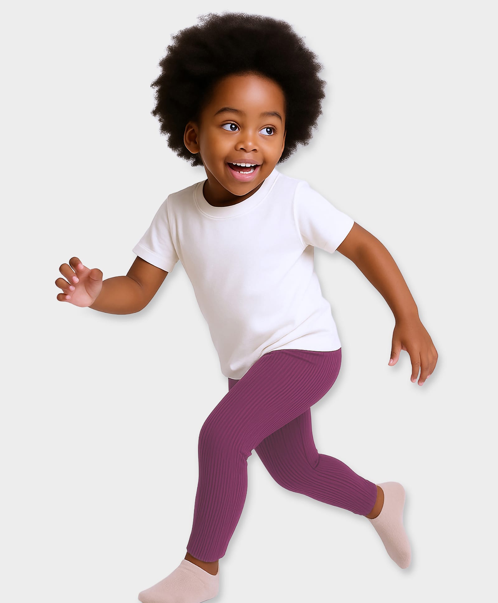 Mi Arcus Cotton Elastane Knit Pleated Leggings - Pink-picture-27