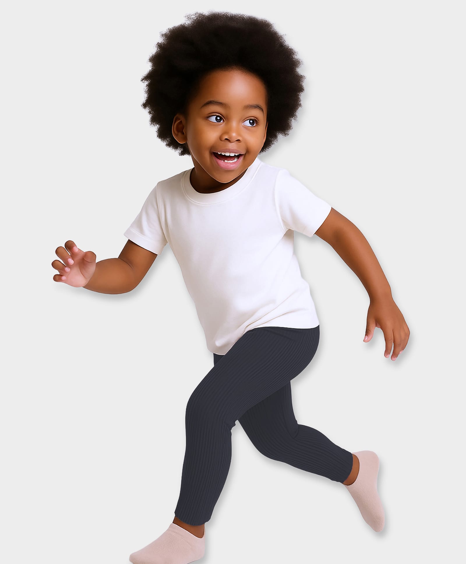 Mi Arcus Cotton Elastane Knit Pleated Leggings - Grey-picture-33