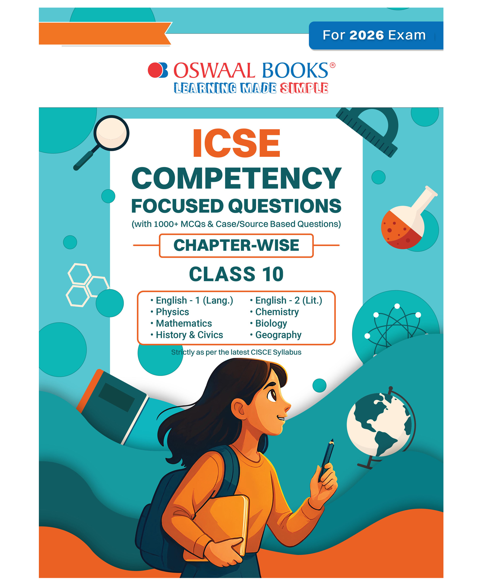 Oswaal Books ICSE Competency Focused Questions Chapter-wise Class-10