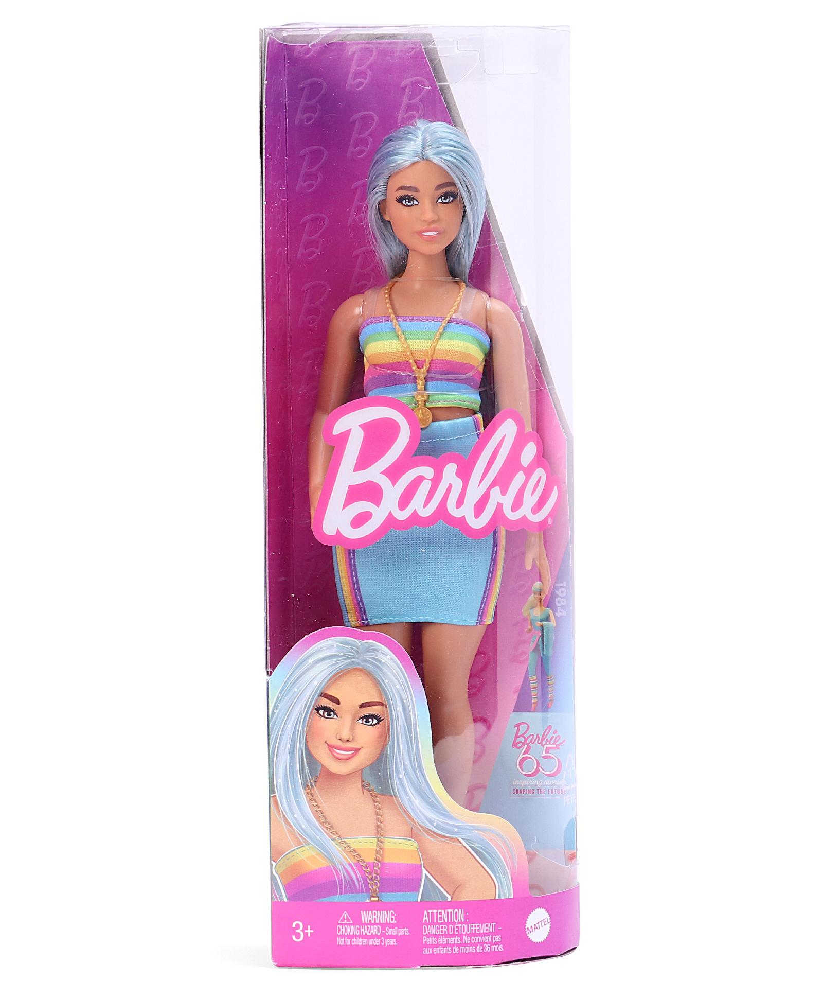 Barbie Fashionista Doll 10 with Silver Blonde Hair Multicolor - Height 29 cm-picture-25