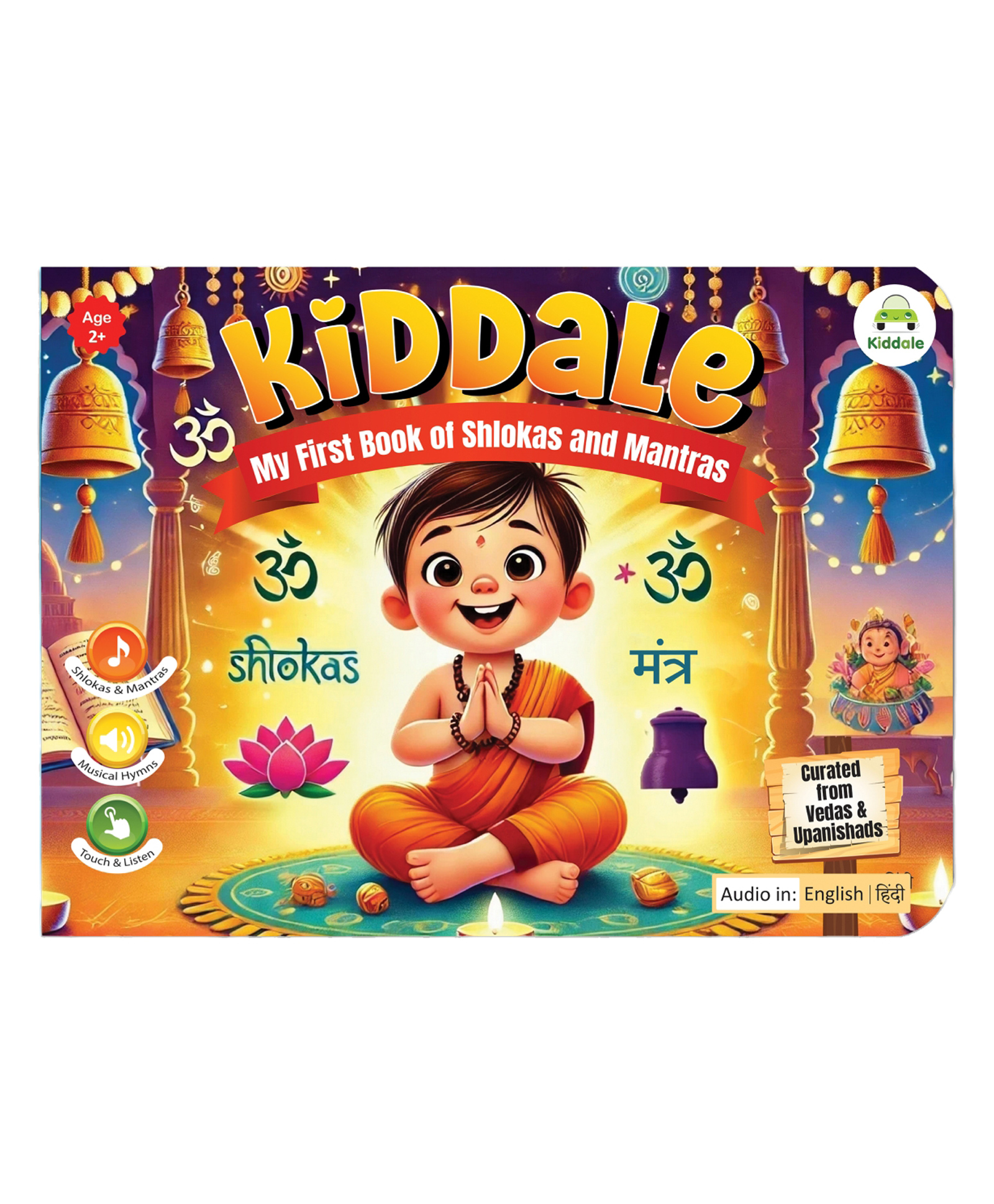 Kiddale's My First Audio Book of Shlokas & Mantras| Introduce Hindu Gods to Young Kids and Teach them Powerful Shlokas & Mantras Early in their lives with Musical Melodies | Ideal Gift for 2+ Kids-image-2
