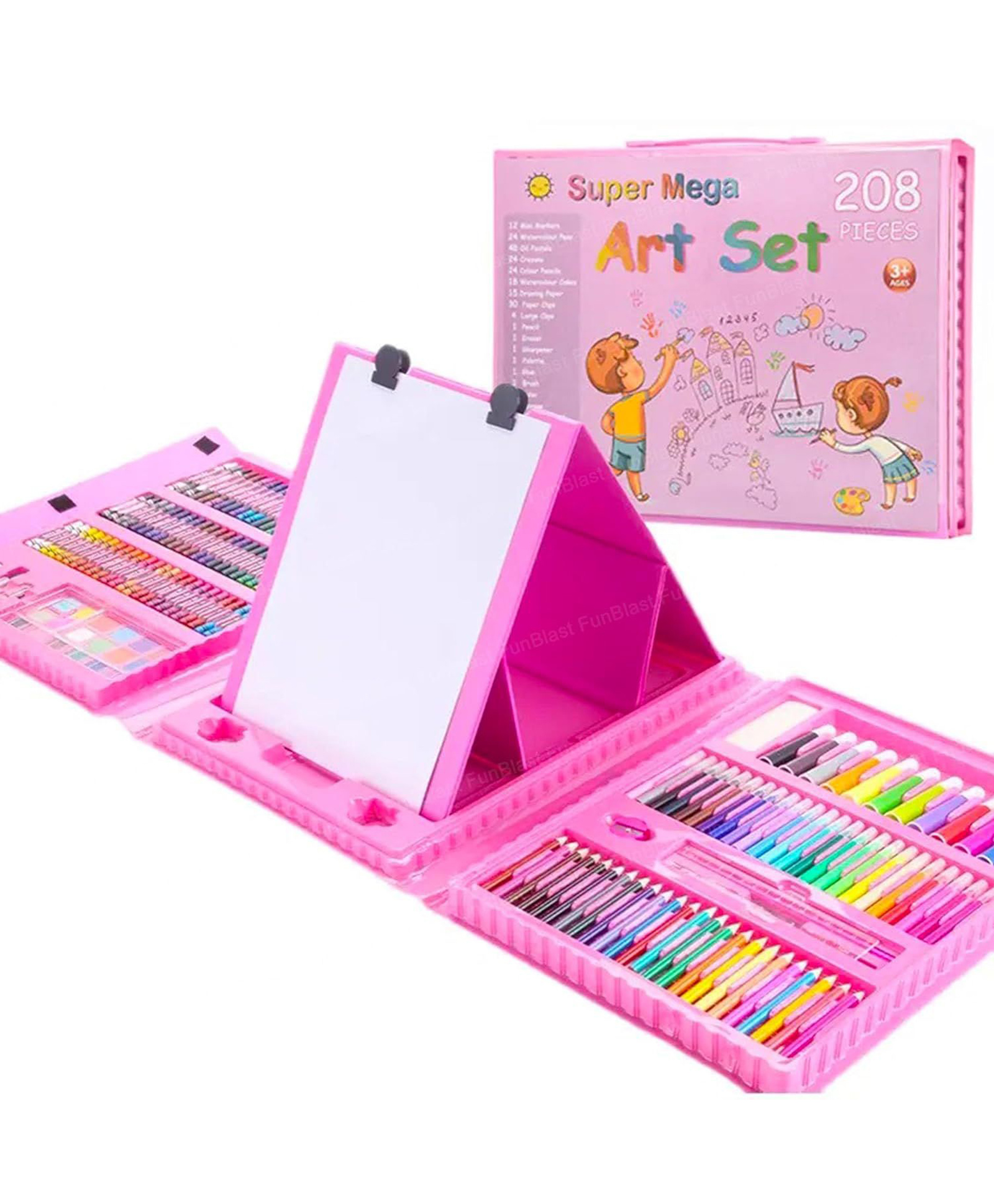 FunBlast Artist Colour Set with Multiple Coloring Kit 208 Pcs Multicolour-picture-10